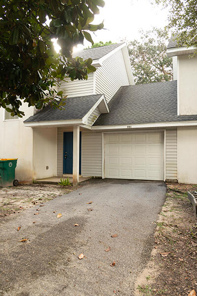 Beautiful townhome centrally located in Fort Walton Beach. Close to both Hurlburt Field and Eglin AFB. 2 large bedrooms upstairs with two baths. Half bath down stairs. Open floor plan. French doors leading to back yard. No fence on property. Home 1 car garage. Small pet may be considered with owner approval with conditions.