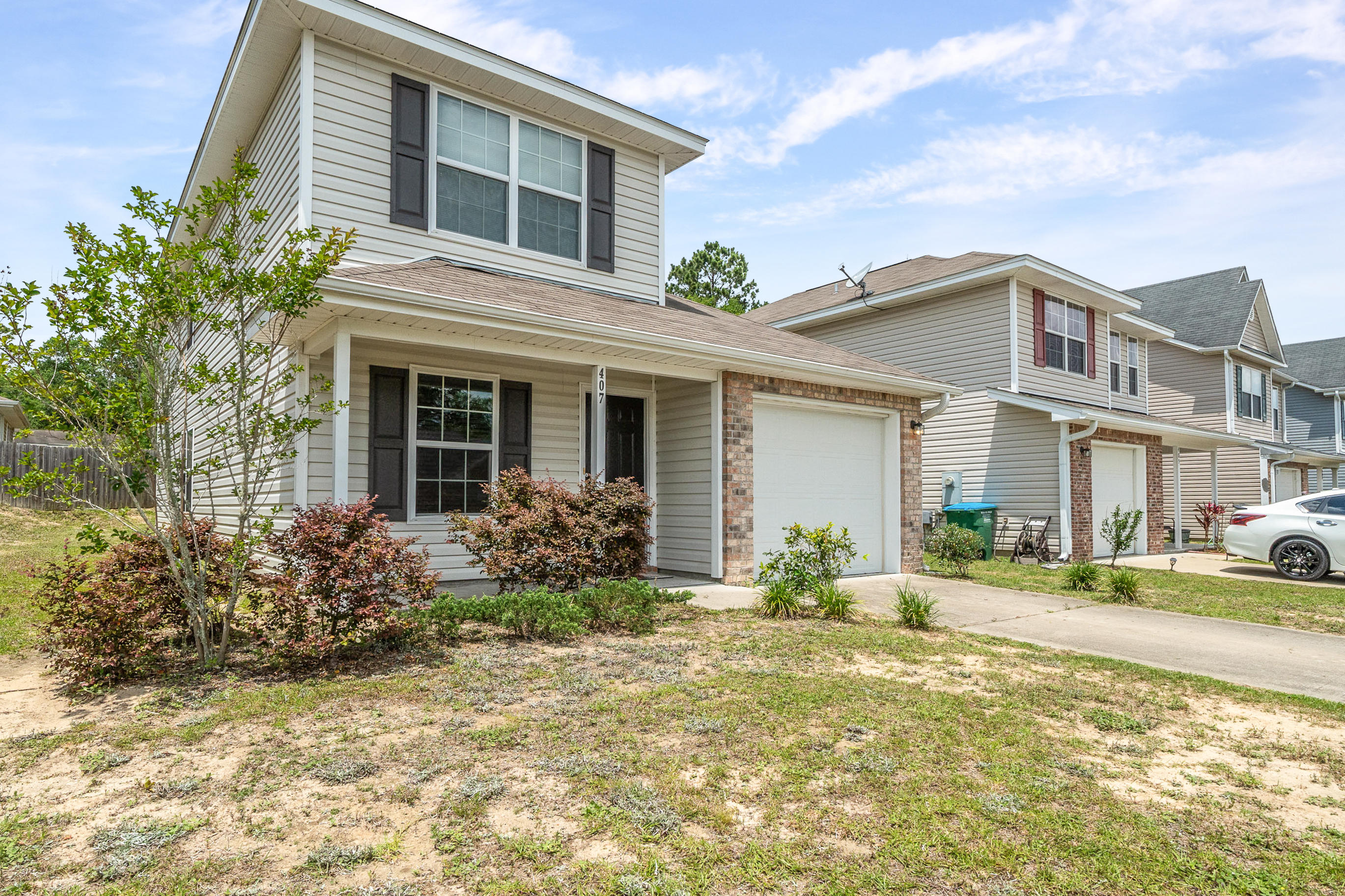 Great floor plan, great neighborhood, close to the post office, theater & the new Publix! Straight shot to and from Eglin and 7th SFG. Ready now! Let this home become YOUR home!! The Master bedroom, downstairs has a walk-in closet and the Master bath features a Double Vanity!! Upstairs has 2 of the 4 bedrooms plus an open loft area for play, workout, crafts - YOU name it!! HOA fees include lawn maintenance!! Very well-maintained home!! Are you ready to make this one, your new home?? Call today, to schedule your showing!