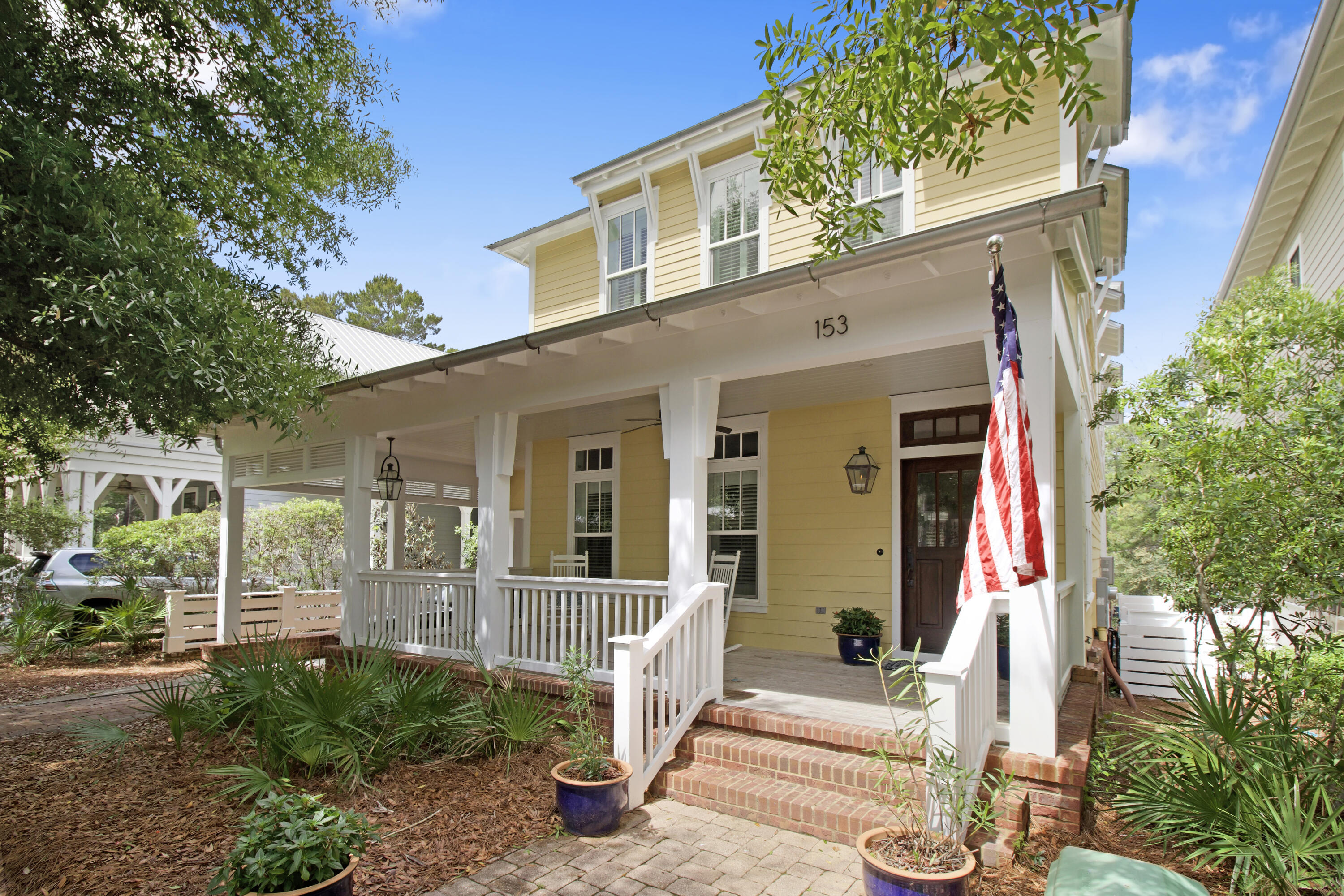 The quintessential entertaining home is now available with zero reason to wait to experience the life of your dreams on 30A! This home also features the top-of-the-line American Home Shield 'Shield Complete' Home Warranty 1 yr post closing!

Forest Lakes is one of 30A West's most desirable, gated communities. This custom built home by Luke & Blues offers the perfect blend of coastal with craftsman quality and design on a larger than average lot for the community backing to preserve. If outdoor living is as important as indoor living for you, this is likely your one. Enjoy over 1400 SF of outdoor covered porches, not to mention, the 24 x 30 in-ground pool with a spacious sun deck with an [lock-out] cabana for entertaining and/or as a guest suite.

Adorned with Gas Lanterns, this front porch warmly extends it's invitation. Inside, you will be delighted at the craftsmanship from the wood floors, to the detail of the trim on the main floor featuring  to your left, an office / bedroom with custom built-in bookcases; and an on-suite bathroom, then onto the fabulous oversized, open kitchen, dining and living areas. 

The kitchen island is a striking 7 x 9, enabling plenty room for storage, along with a separate beverage refrigerator and ice maker. Prepare amazing meals on your GE professional 48" double-oven range with a pot filler with plenty storage in your 5 x 7 walk-in pantry. Here you have the ease of entertaining with your screened porches and stairs just out the side door where you can exit to access the garage and a outdoor storage closet with an upright freezer. 

The upstairs is light and bright, hosting 3 secondary bedrooms including a [custom built-in] bunk room. The primary room is at the back of the home, offering his and hers closets, a incredible bath with freestanding tub and spacious shower. This retreat offers a very private 10 x 20 covered porch overlooking the gorgeous pool and the preserve. 

The lower cabana area is perfect for entertaining and hosting guests. There is a small sink cabinet, full size refrigerator, and full bath with a stackable washer/ dryer for all the 'pool laundry'. Also on this level is a spacious outdoor shower as well. 

This home features spacious storage underneath, a 1 car garage, 1 car carport, a bike, outdoor toy storage space, and is just minutes from the Gulfview Heights beach access, Gulf place and Blue Mountain beach with all the shops and restaurants. 

There is new trim exterior paint on the home. It has custom plantation shutters through-out

Forest Lakes offers a high quality life. It's simply an oasis away from what can be the busy hustle and bustle outside. It's like you go through a portal upon entering this community into a truly tranquil setting. Enjoy paver streets, walking trails through-out, the lakes, community pool, playground... serenity at it's best. This home is a great op for primary, secondary or short-term rental. 

*Disclaimer: All listing data is deemed correct, however buyer is responsible to verify all as needed and desired.