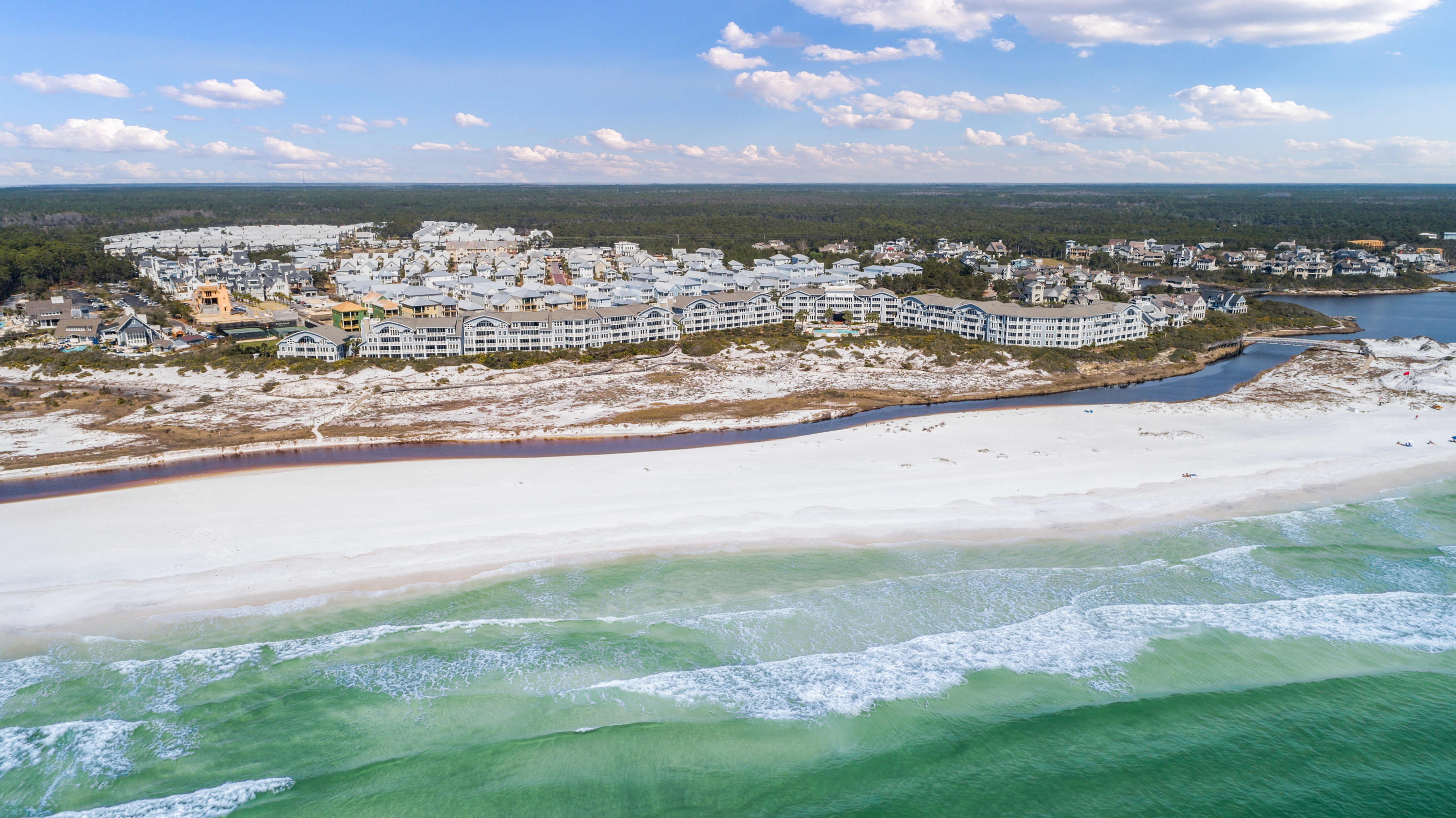 Awesome opportunity for a Gulf Side Condo, easy walk to beach , pool and amenities without elevators or stairs In 2017 condo was updated with newly finished wood floors, interior paint, furniture, lighting and more! Fully Furnsihed  and gourmet eqiped, just need to bring your clothes and toothbrush!!!This Crossings condo is a rare one story plan located only steps from the beach access. The corner location offers additional privacy. The open living, kitchen and dining areas are spacious with tons of windows and natural light .. A private porch off the living room has a gate giving easy access to the Gulf. . The master bedroom has gulf views and is large enough for a sitting area and desk. The master bath feels like a spa , with two vanities, a soaking tub and separate shower. Two additional bedrooms each with their own full bath. There is a detached garage w/ extra storage