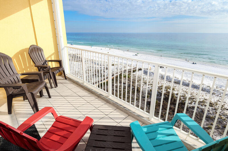 Gulf Dunes, home to the ultimate luxury coastal lifestyle - you'll find this fabulous 1 bedroom + bunks, 1.5 bath condominium! This prime top floor condo conveys fully furnished and rental equipped already on a rental program. This condo has amazing views from it's 7th story elevation. has a spacious master suite with king bed, hallway bunks, living room with sofa sleeper, and a balcony for the best views! NEW AC in 2019, Other improvements: New Storm Shutters, Granite in Kitchen & Bath, New Washer/Dryer, NEW Fridge, Ne New Water Heater. Gulf Dunes is finishing a large exterior project this month and the entire building is freshly painted in a bright new coastal color scheme plus new lighting! Gulf Dunes Resort boasts 425' of Gulf front, 2 swimming pools (1 seasonally heated), tennis courts, bbq area and exercise room.Okaloosa Island is much less crowded than Destin but still great entertainment, summer fireworks and restaurants but still great entertainment, summer fireworks and restaurants including popular "The Gulf" and "AJ's Oyster Shanty". All you need to bring is your bathing suit! Buy now and capture the high dollar spring break and summer rental income!