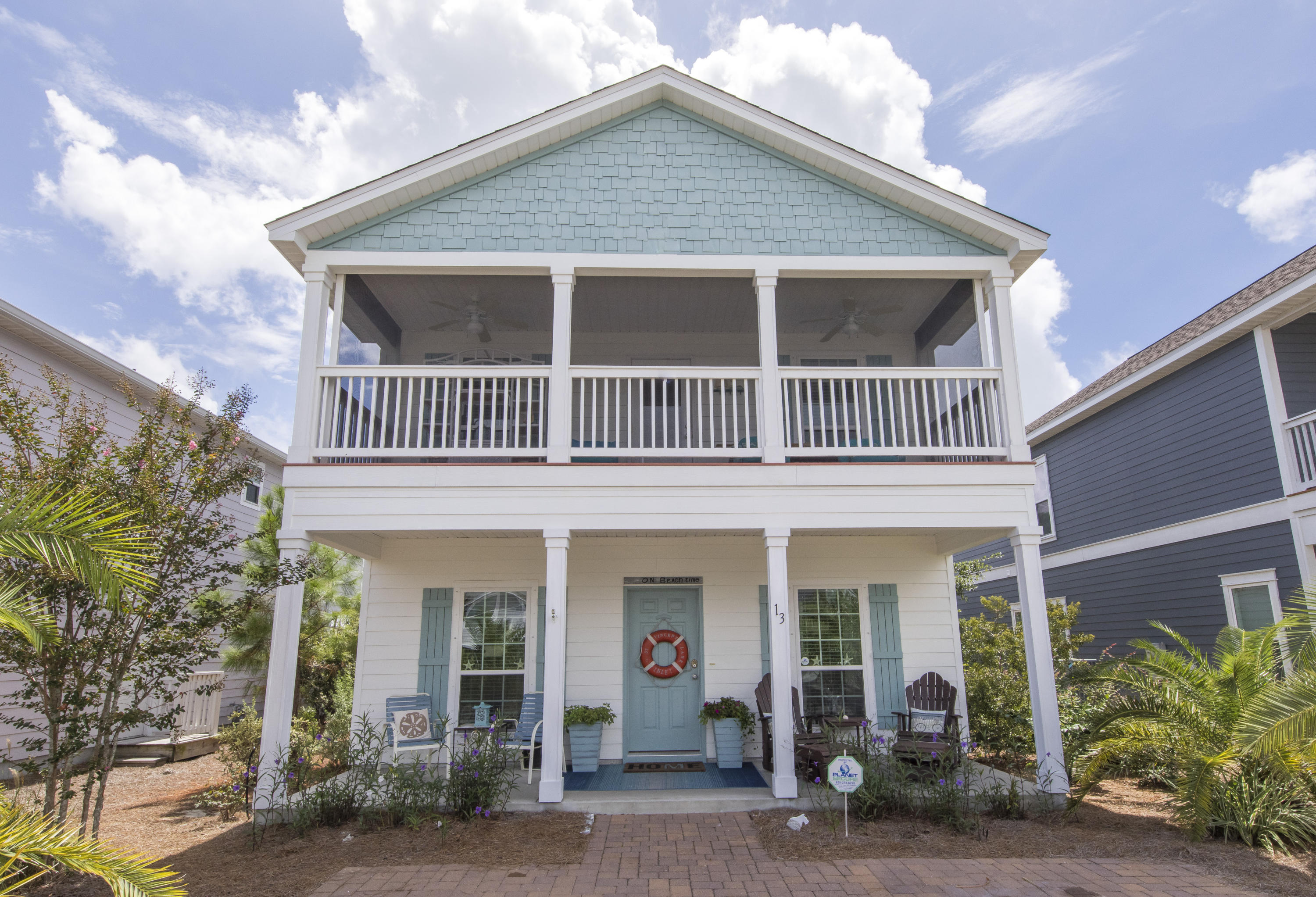 West Shore Place is in the perfect location in Inlet Beach. Walking distance to 30Avenue, the beach, Rosemary Beach, etc. This home features 3 bedrooms with 2 full bathrooms and one half bath. Hardwood throughout the living/dining/kitchen and master bedroom. Kitchen has granite countertops with stainless steel appliances and a gas range. You will not find better outdoor sitting area than the oversized private screened in porch off the master and the massive screened in area off the back of the home. The custom pavers and screen make it the perfect place to entertain or just sit and enjoy the beautiful weather. This home has been a primary residence and immaculately maintained. Call today for a viewing!!