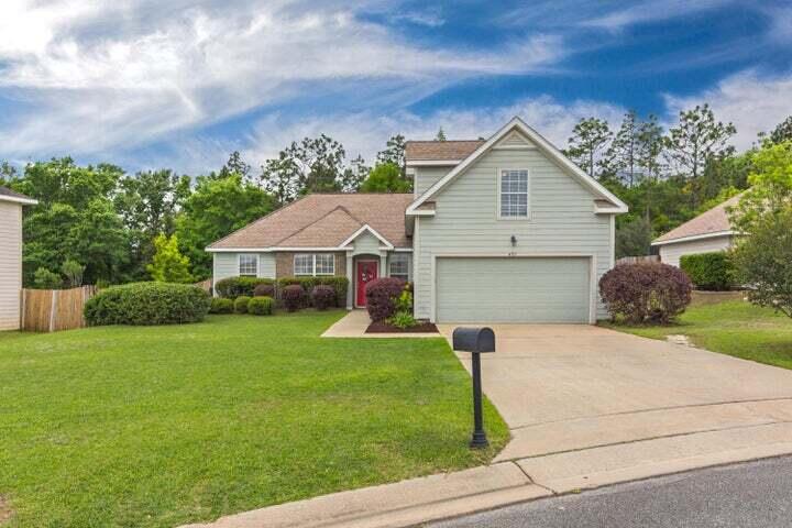 Available NOW and ready for move-in October 1st in Sandy Ridge just off Highway 85 in Crestview! This well appointed 3 bed, 2 bath home features an open/split bedroom floor plan, with full size kitchen featuring bar and stainless steel appliances; leads to the additional oversized loft above the 2 car garage; and fully fenced backyard.  Owners are leaving washer/dryer for tenant use (not warrantied). Pets available with breed restrictions and non-refundable pet deposit of $250.00 per pet. Bi-Weekly lawn service will be required and included in the lease for additional $120.00 per month.  Call today for your showing!