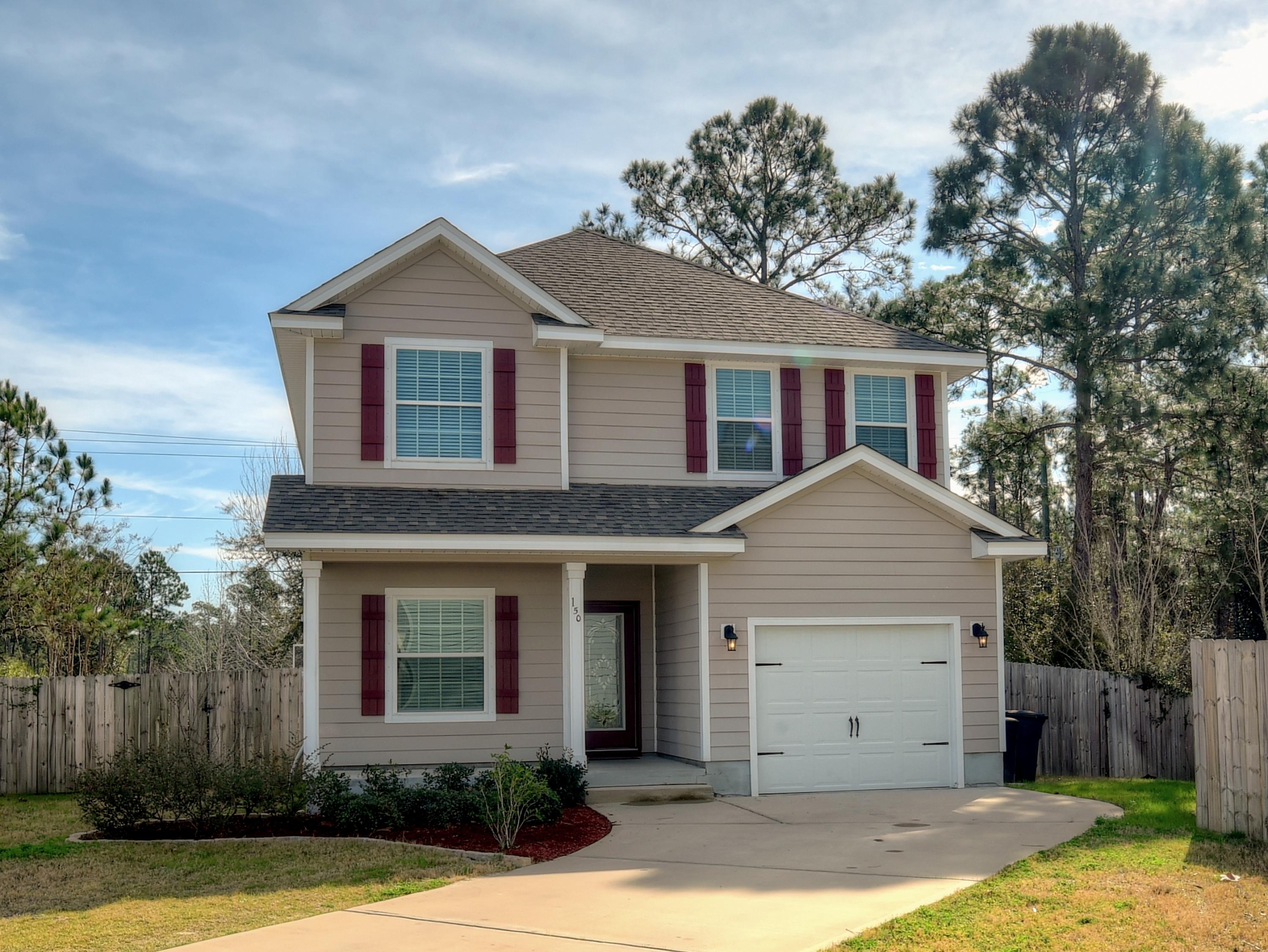 Beautiful 4 bedroom, 3.5 bath home just minutes from the beach. Stainless steel appliances, granite counter-tops with washer/dryer included. Open floor plan with downstairs masters bedroom en-suite. Screened in porch off the living room with additional half bath downstairs. Upstairs includes large bonus room with 3 bedrooms, one is a second master's suite with en-suite. Additional full bathroom upstairs as well. 1 YEAR LEASE REQUIRED / INCOME VERIFICATION REQUIREMENT