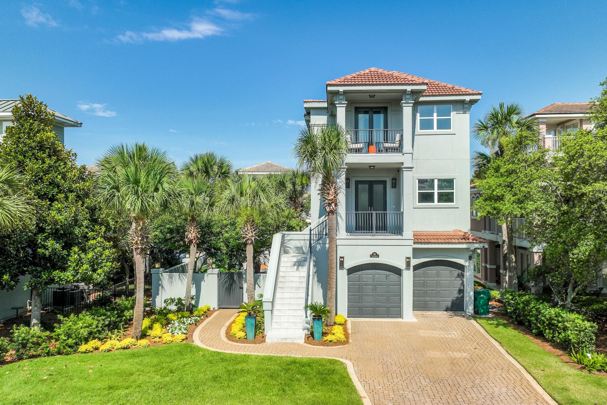 OWNER FINANCING AVAILABLE! Welcome to this stunning and glamorous beach house, a true coastal gem nestled in the heart of a coveted neighborhood of Destiny West. This luxurious residence offers a seamless blend of sophistication, comfort, and coastal living, all wrapped in an exquisite package that will leave you breathless. From the moment you step inside, you will be captivated by the impeccable craftsmanship and attention to detail evident throughout. As you enter through the grand foyer, an elevator awaits to whisk you away effortlessly to each level of this magnificent home. With four generously sized bedrooms, including a master suite that exudes opulence, and an additional study, there is ample space to accommodate all your lifestyle needs. The main living area boasts an open floor plan, inviting abundant natural light to flood the space and create an airy ambiance. The gourmet kitchen is a chef's dream, featuring top-of-the-line appliances, beautiful bar, and a center island perfect for culinary creations. Adjacent to the kitchen, an elegant living area offers a picturesque setting for memorable gatherings with friends and family.

Step outside to the beautiful courtyard, a private oasis that seamlessly combines indoor and outdoor living. Immerse yourself in tranquility as you relax amidst lush landscaping, tasteful hardscaping, and high-quality furnishings. This idyllic space is perfect for entertaining or simply enjoying the coastal breeze in complete serenity.

No expense has been spared in the selection of high-quality materials and finishes, ensuring a timeless elegance that will endure. From the gleaming hardwood floors to the exquisite tilework, every element of this home reflects a commitment to superior craftsmanship and luxurious living.

Located just moments away from the pristine beaches and sparkling gulf waters, this beach house offers the ultimate coastal lifestyle. Enjoy the convenience of nearby amenities, including upscale dining, boutique shopping, and recreational activities. With its prime location and unparalleled beauty, this glamorous beach house is an extraordinary opportunity to live a life of coastal luxury. Don't miss your chance to experience the epitome of refined living by making this exquisite residence your own.