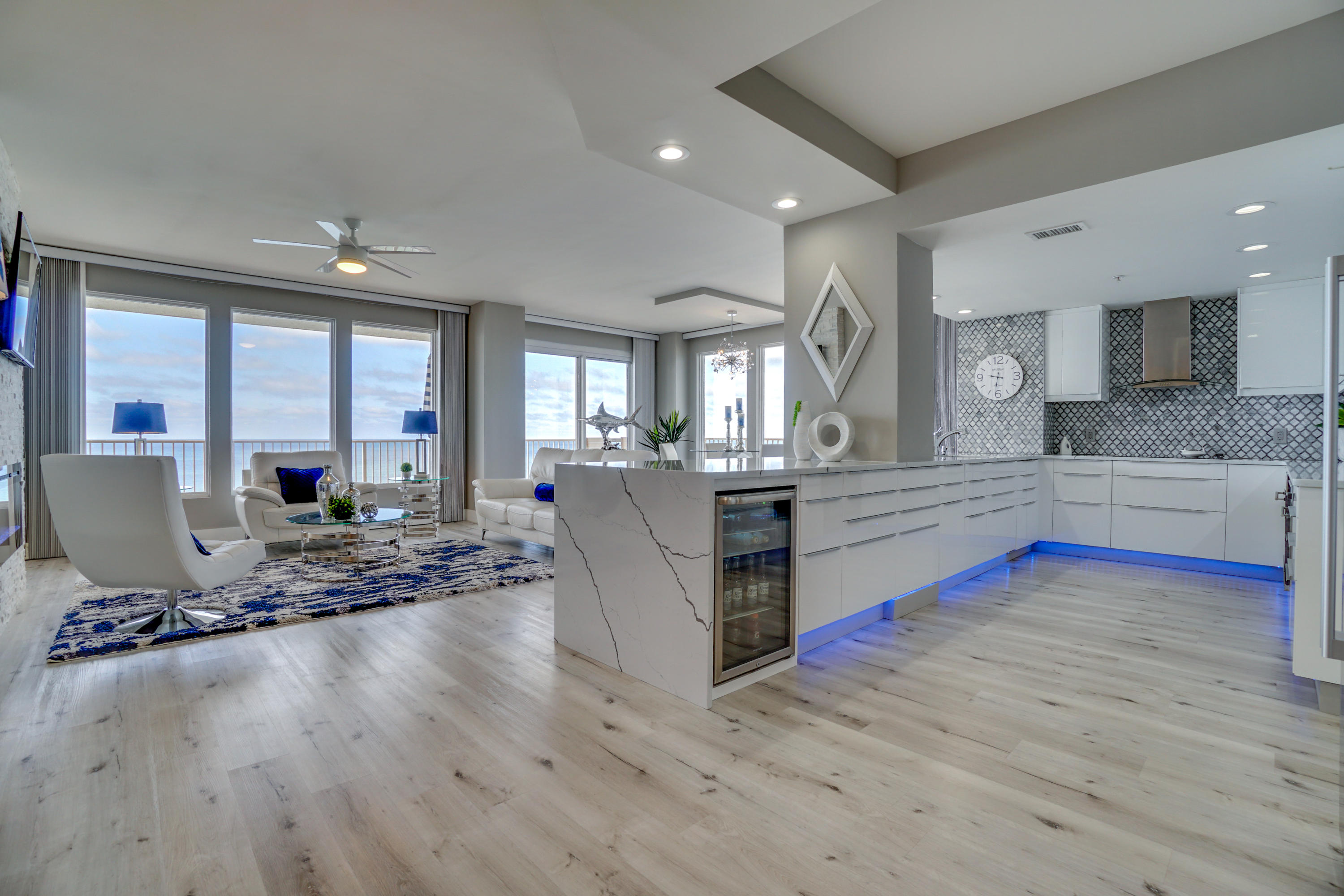 UNDER CONTRACT-TAKING BACK UP OFFERS
Take a look at this Luxury One of a kind Modern Gulf front Condo With The Best Views on The Beach with unobstructed views of the Gulf,St Andrews state park and all waterways. This beautiful gulf front unit is located near 5 star marinas,Restaurants and new international Airport. Unit has never been on Rental Program. This unit is being sold fully furnished with high end furniture.