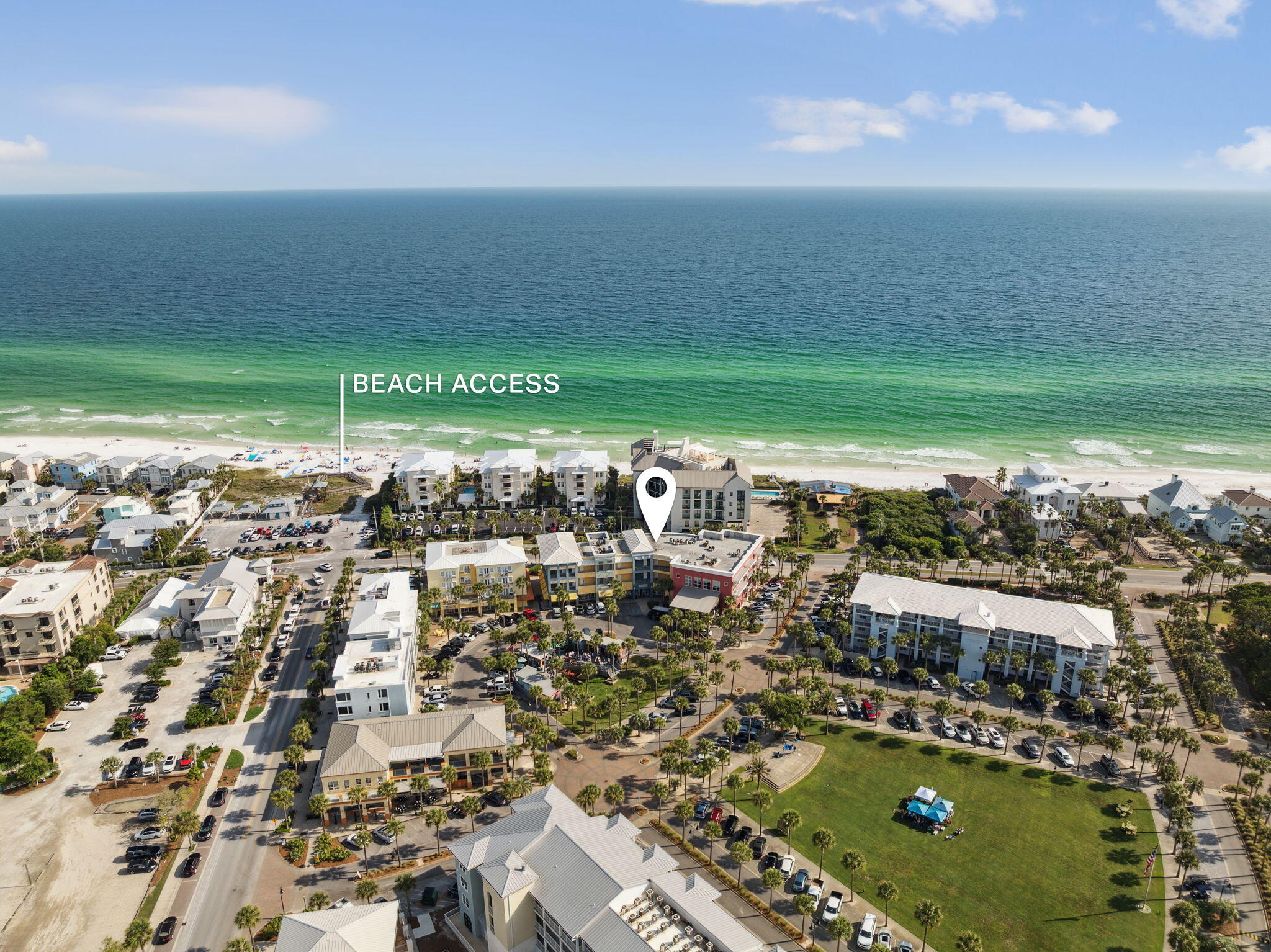 Wake up to Gulf breezes and the sound of waves in this beautiful corner unit condo, tucked into the heart of Gulf Place, one of 30A's most loved beachside communities located on the west end. 

This 1 bedroom 1 bath unit is 723 sqft. with a spacious wraparound balcony, where you'll have plenty of room to relax, sip coffee, and soak in those stunning emerald water views. Inside you'll find hardwood floors and natural lighting through out. This vibrant and stylish condo isn't just a place to stay, it's a place to live well. You're just steps from some of the best places to eat and enjoy great entertainment. You're even close to Renaissance, the new cozy French bistro where wine-filled evenings and candlelit dinners feel like second nature. Right outside your door, explore local boutique shops, art galleries, cafés, make use of the pool, and quick beach access points. Everything is designed to make life here feel like an effortless vacation. 

Whether you're looking for an investment property, a second home, or your very own slice of the 30A lifestyle, this condo is being sold fully furnished and delivers with unbeatable location and charm.

Buyer to verify all dimensions.