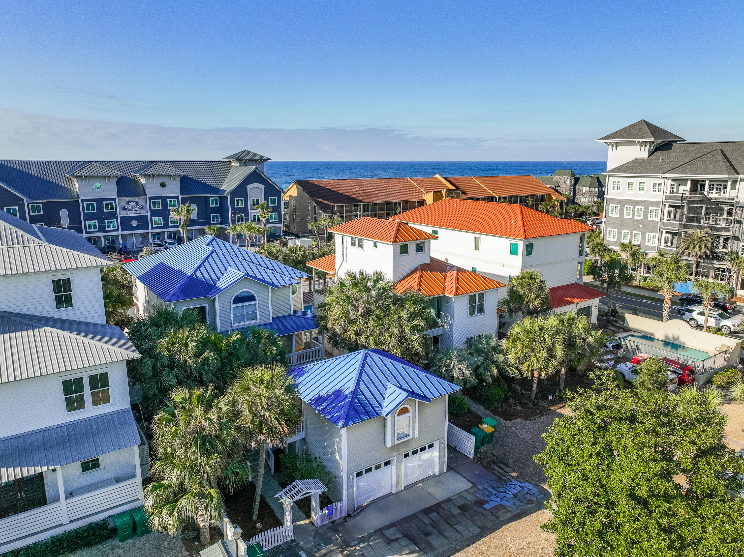 New Price  
Coastal Retreat With Separate Carriage House Near Beach And Amenities: 

Steps from the sugar-white sands of the gulf, Ocean Breezes is a beautifully appointed coastal retreat one home from the beach in the exclusive Crystal Beach neighborhood of Destin. This stunning five-bedroom, four-and-a-half-bathroom home, complete with a private heated pool and separate carriage house, offers an exceptional opportunity for a second home or a high-performing vacation rental. With breathtaking gulf views from both balconies and just a block from public beach access, this home provides the perfect combination of luxury, convenience and relaxation. Designed for comfort and space, Ocean Breezes accommodates up to 17 guests, featuring two king suites, two queen bedrooms and a bunk room with twin and full-sized beds. The private carriage house offers additional privacy with its own living area and fully equipped kitchen, making it ideal for guests or rental flexibility. The main house boasts an updated kitchen with stainless steel appliances, granite countertops and an open-concept layout perfect for entertaining. Outside, the private pool and grill area create an inviting space to unwind after a day at the beach. With its prime location just two houses from The Henderson Beach Resort and a short stroll to dining and shopping, Ocean Breezes is a rare find in Crystal Beach. Whether seeking a personal getaway or an investment in one of Destin's most sought-after communities, this home presents an incredible opportunity to own a piece of the Emerald Coast.