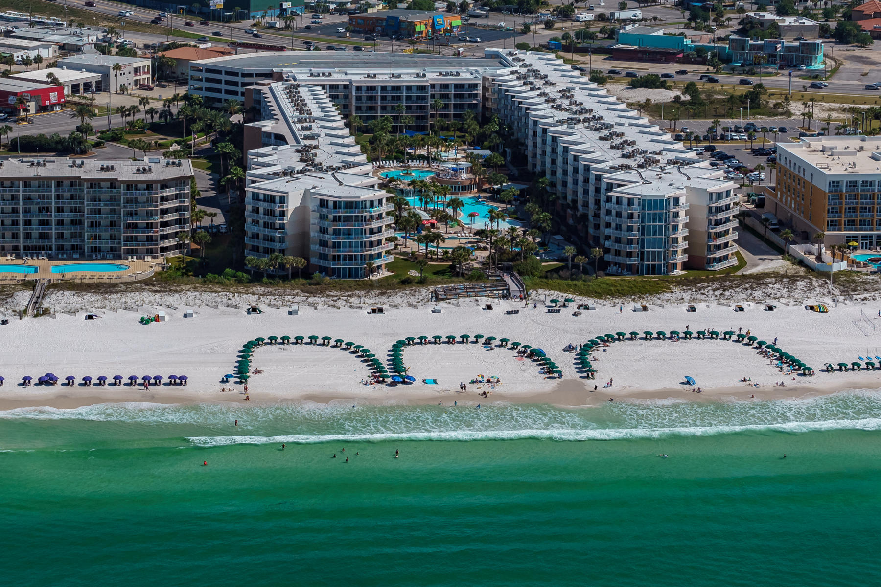 East end unit with views of the gulf, conveniently located on the second floor. Direct access to pool, beach and garage. Waterscape is truly a destination. 2 pools, lazy river, kids pool, pool concessions, state of the art work out facility, directly on the beach and much more. Shopping and many restaurants located with walking distance. 2Br, 2 1/2 Baths, Bunk Room, Dining Area, owners closet, separate storage, pantry - Master Bedroom with direct balcony access, gulf views, double vanity, separate shower, large roman tub. Guest Bedroom accesses balcony with gulf views.