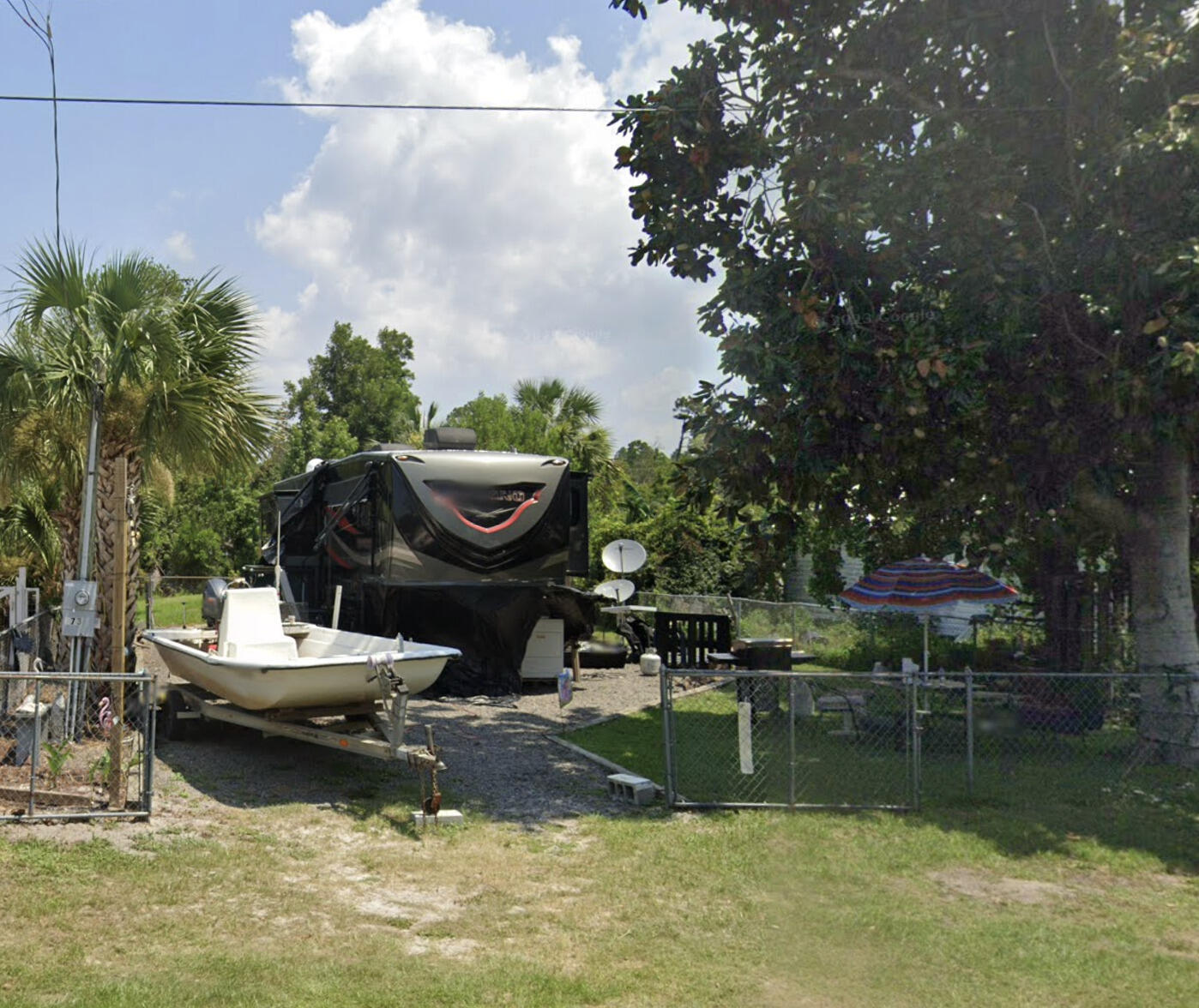 RV ready lot in the Highland View community of Port Saint Joe. Septic tank (recently serviced), power, water, chain link fence around entire
property, gravel pad for RV. A couple of blocks from bay and Intracoastal boat ramp. Lot size 47.5 x 135.