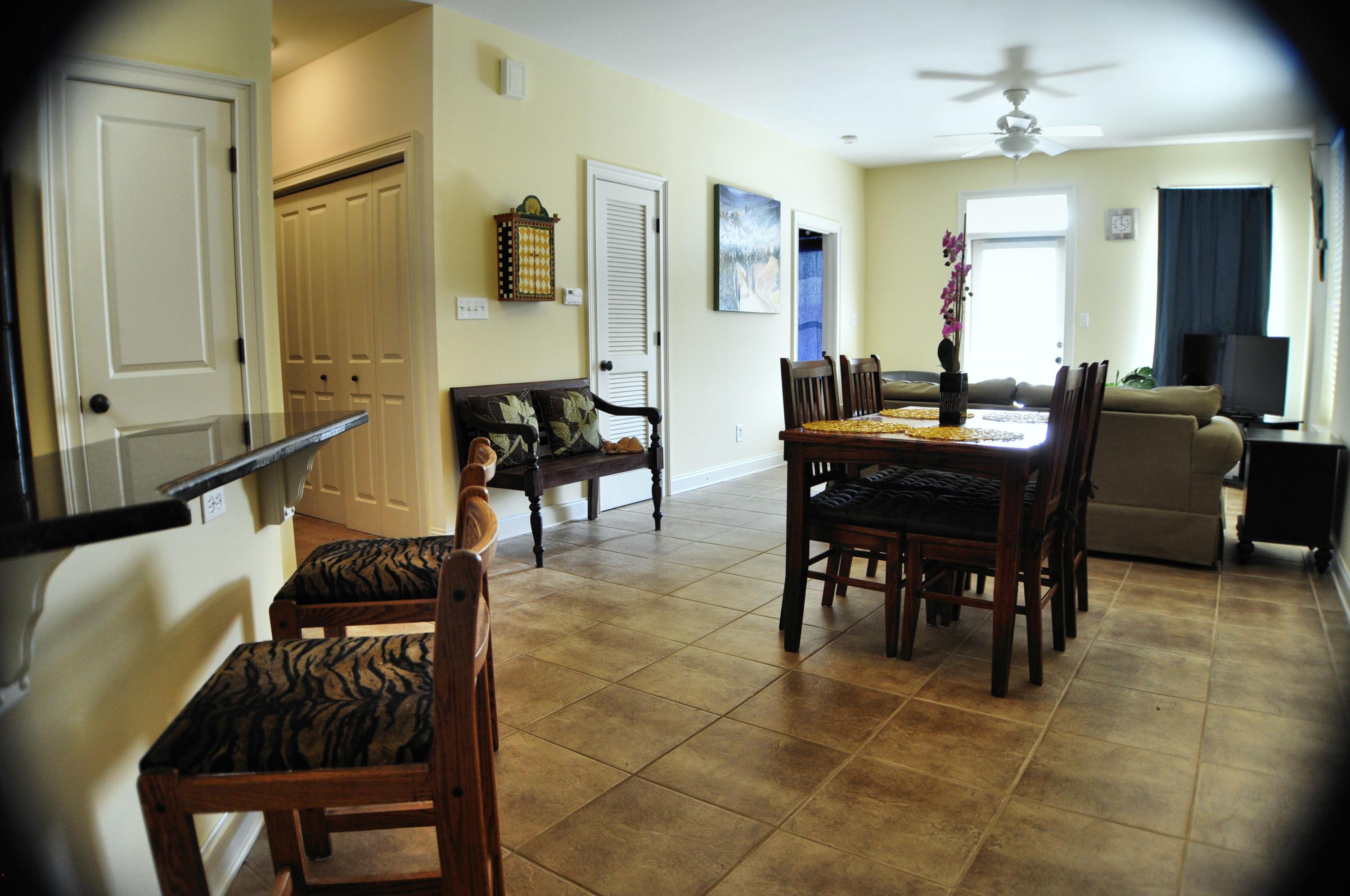 Fantastic Furnished 2 Br 2 Ba Condo on the 2nd floor of Topsail Village. No carpet. Near the pool. Large balcony. 6 - 12 month lease. Utilities not included. Pets under 40 lbs allowed with additional $350 refundable deposit. $1000 security deposit.