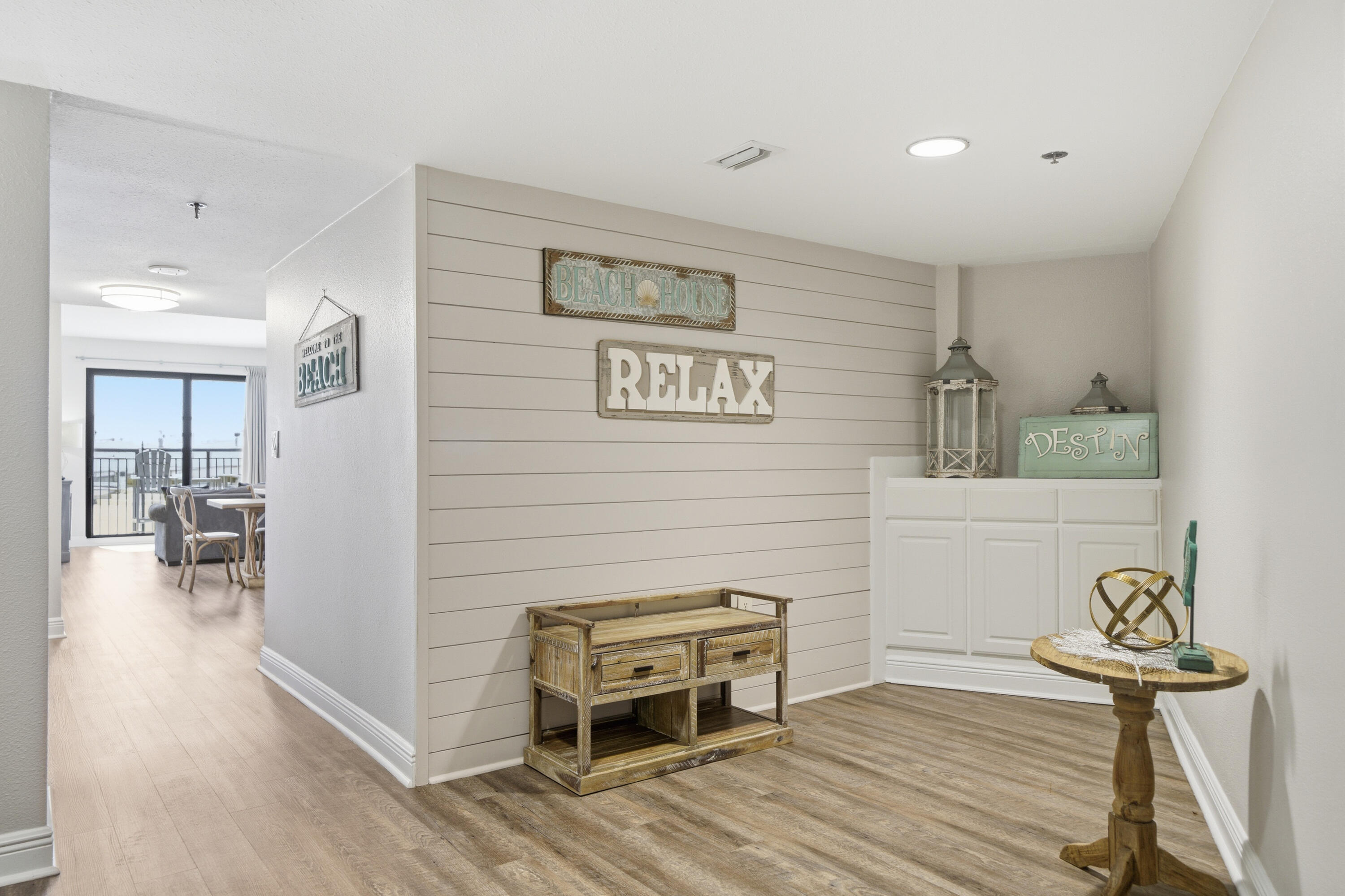 Seller is offering $5,000 towards the buyer's closing costs or rate buy down. Largest Floorplan currently available! This is a fantastic investment opportunity to own one of the Top-Producing units at SunDestin. With a strong rental history and bookings filling the calendar, this turnkey condo is newly remodeled, meticulously maintained, and beautifully furnished. The smart and unique floorplan features a king bed in the primary bedroom, 2 beds in the guest room, a queen sleeper sofa in the living room, and an additional 189 sq. ft. bunk room with a full-size bed and twin bunk-comfortably sleeping up to nine guests.
Additional space perfect for bunkroom, office, or hangout area!
Whether you're looking for a high-performing rental property or a beachside getaway, this unit delivers - Direct beach access with chair service, a beachside tiki bar, indoor and outdoor pools, hot tubs, sauna, steam room, fitness center, onsite restaurant, gift shop, guest services, gas grills, picnic area, and event space. Low HOA fees include electricity, internet, water, and master insurance policy and flood, making ownership effortless! Recent structural inspections passed, offering peace of mind and a solid investment. Exciting things coming soon with the exterior renovations and facelift! Located in the heart of Destin, this condo is steps from the white sand beaches and emerald waters of the Gulf, with attractions like Big Kahuna's Water Park, HarborWalk Village, Destin Commons, and world-class golf courses all nearby. Whether you're seeking adventure or relaxation, this location offers the best of both worlds. Come experience why life by the sea is truly the best life! Paradise Found! Your beach memories begin here!