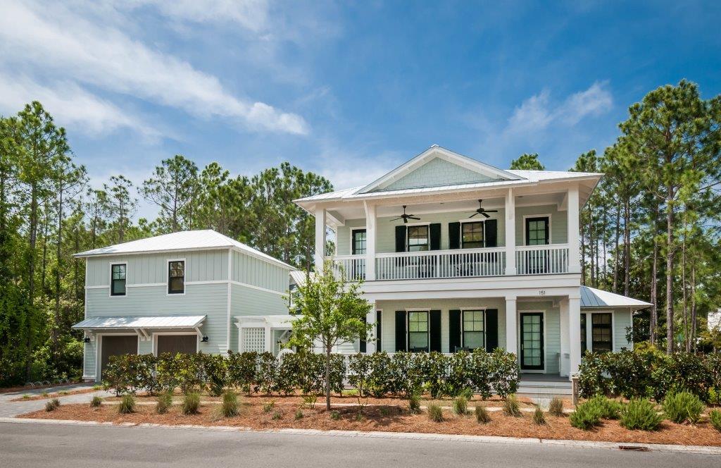 New Exterior Paint 3/17 Never Rented Watercolor residence with 5 bedrooms, 5.5 bathrooms, a bunk room and a guest retreat over the 2+Car garage. A covered porch leads to both the entry way and a wraparound open air deck for soaking up the bright Florida sunshine and warm gulf breeze. On the main floor, you'll find spacious open concept family, dining and kitchen areas, a powder room for guests and a bedroom with en suite bathroom. The kitchen is equipped with a fantastic Jenn-Air Pro Style Appliance package, marble countertops and a marbled backsplash. Additional home features include whitewashed hardwood flooring throughout, marble bathroom countertops, tile and stone bathroom flooring with glass tile wall accents. The second floor houses the owner's retreat or master bedroom including a large separate sitting area and an exquisite master bathroom. Two guest bedrooms with private bathrooms and a bunk room for the kids complete the second story. The guest retreat, a separate carriage house over the garage, offers a full kitchen, breakfast nook, living area and bedroom. The exterior is professionally landscaped with native plants and flowers creating an idyllic WaterColor escape. There is an outdoor living area with fireplace and pergola connecting the home with the garage/guest suite and will provide a fantastic outdoor living area. This home is close to all of the spectacular amenities of the community including the swimming pool, walking trails, tennis courts, Camp WaterColor (kids camp) and a gulf front beach club. Easy access to Hwy 98, allowing you to explore the nearby cities of Destin or Panama City Beach, as well as, the Northwest Florida Beaches International Airport.