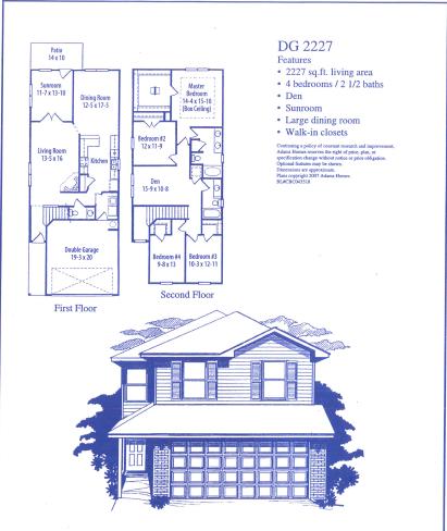 Home comes with fully sodded yard, architectural shingles, sturdy raised panel steel garage door. ceiling fans in master and living area ( add'l bedrooms are braced and wired for them), orange peel walls and knockdown ceilings, bull-nosed corners smoke/carbon monoxide detectors, stain resistant plush pile carpeting, 5 -1/4 baseboards, rocker light switches, brushed satin hardware and lights. The kitchen will have GE appliances~ quality bump and stagger upper cabinets with hidden hinges and crown molding, garbage disposal, The m bath has garden tub moen faucets, elongated toilet, 36 double vanity with hi- laminate counter. The hall bath has tub shower /combo, 32 double vanity with hi-definition laminate counter top. Energy features R-13 wall insulation, R-38 ceiling insulation,