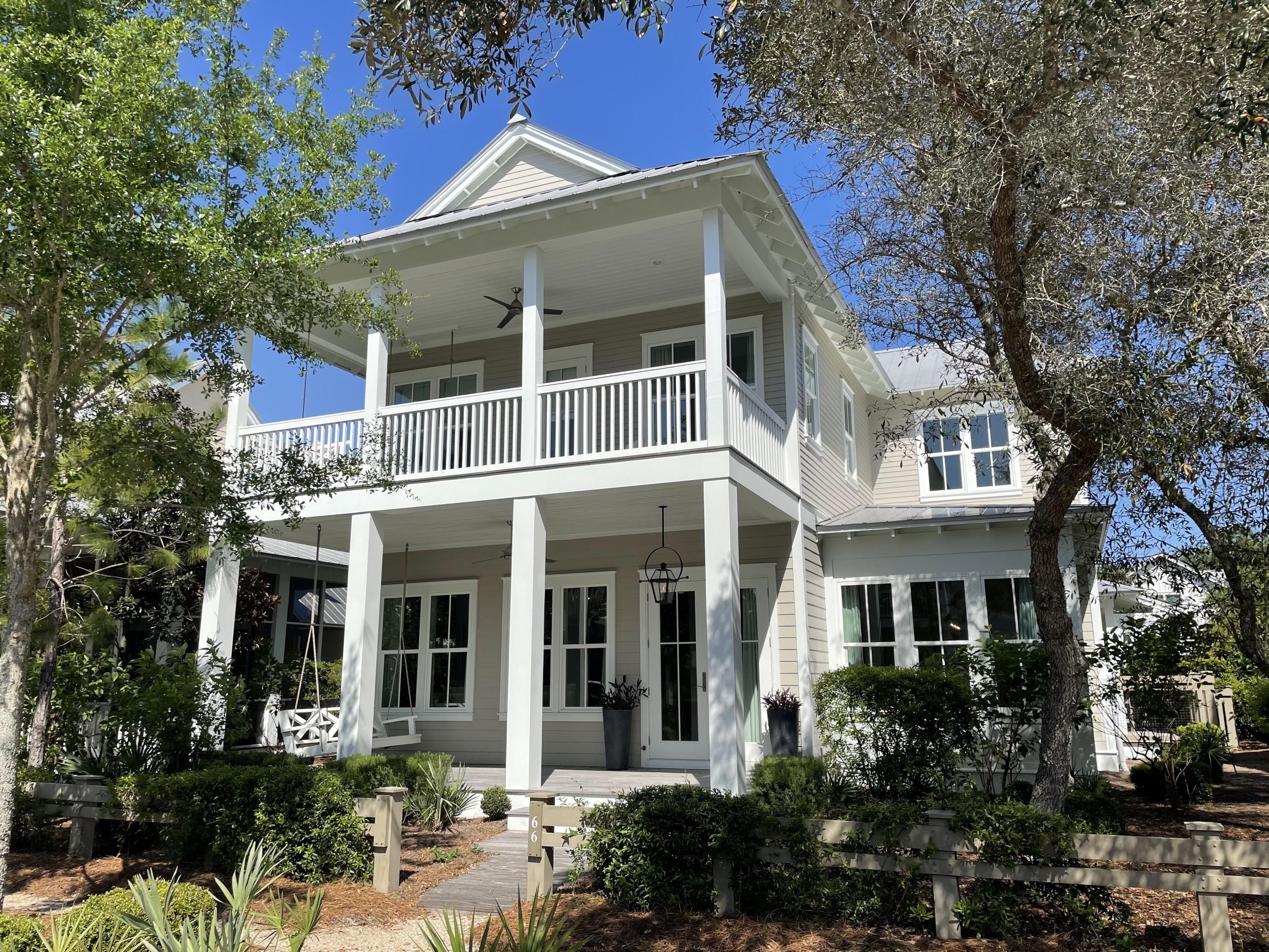 The most desirable product in the most desirable community along 30A.  This Romair built two story home with a pool has 4 bedrooms and a bunk space, across 3,150 square feet.  

Meticulously maintained and never rented, the property features custom cabinetry, Carrara marble countertops, Wolf/Subzero appliances, Grohe plumbing fixtures, oak hardwood floors, v-groove wooden wall paneling, and designer lighting.   

Four porches and a Brazilian hardwood pool deck extended living space outdoors and overlook a very beautiful area of the community.  

Interiors designed and decorated by Bella Beach, the home is stunningly decorated.