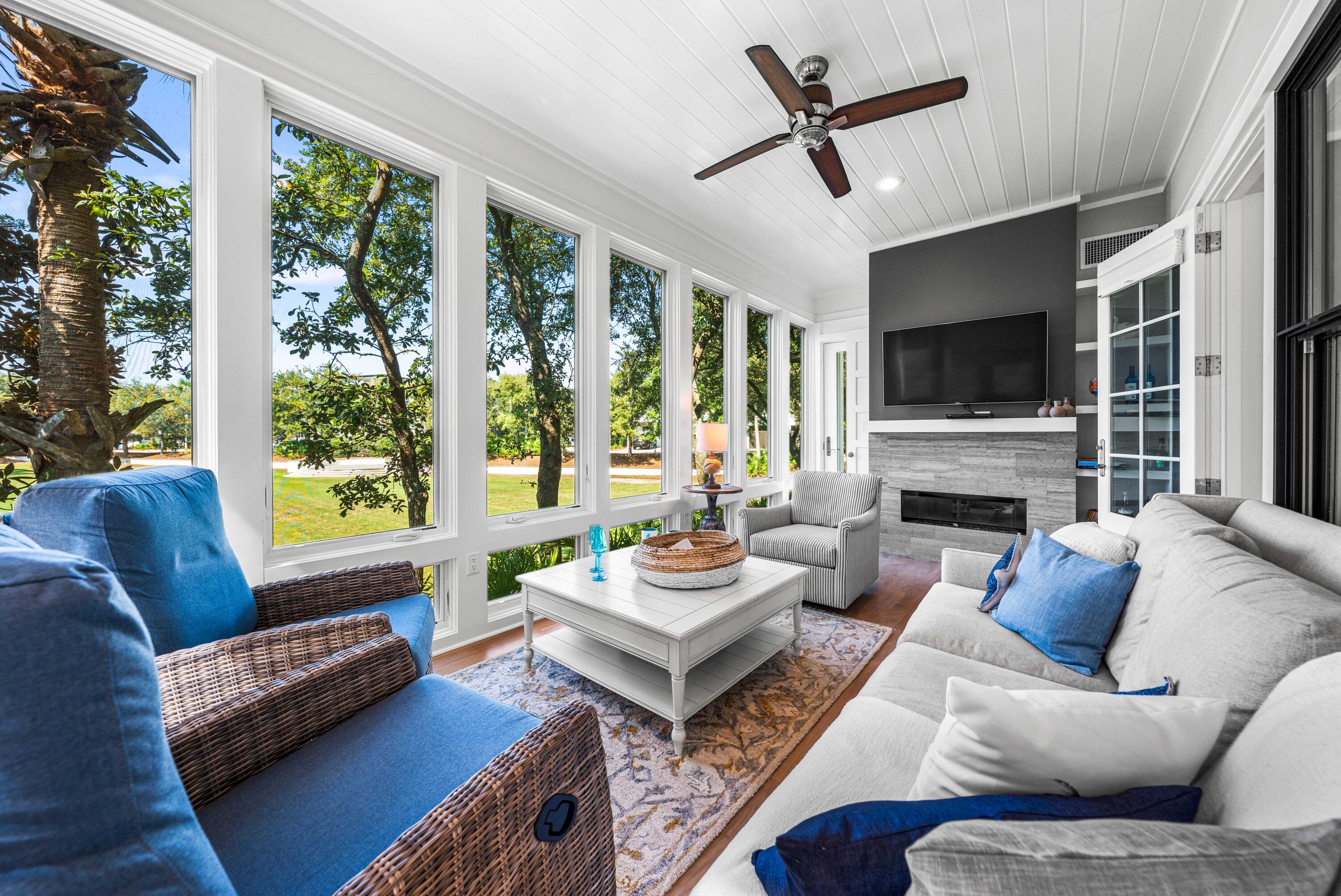 LOWEST Price per Sqft in Cypress Dunes! Located on a premium lot with picturesque green space views, this Cypress Dunes home is just one block from the stunning pool and amenity center, making it one of the premier 30A locations. It is ideal for full-time living, part-time retreats, or investors looking for a high-demand rental property in serene and peaceful surroundings. This turn-key, fully furnished property boasts an open-concept first-floor living area featuring walnut hardwood floors, a kitchen, living room, primary bedroom, bath, laundry, and an exceptional heated and cooled sunroom overlooking the green space. The sunroom is versatile for enjoying morning coffee or evening wine and can be used as a sleeping or bonus room. The large pantry offers additional storage behind  the stairs. The oversized bedrooms on the second floor can easily accommodate several guests. The current configuration includes one king bed, one queen bed, and a pullout sofa in the bonus living area on the second floor, with ample space to add bunk beds. Both bedrooms feature their own private ensuite bathrooms.

Currently a comfortable full-time residence, this home could easily support rentals with a projected income of ~$88K (see attached projection from Pinkie Flamingo). The second-floor recreation room features a pullout sofa and sitting area, which can be configured as an additional sleeping area or office. The home features quartz countertops, walnut hardwood floors throughout, and fresh paint. The exterior was painted in 2021. Six large smart TVs, a 2021 six-passenger lithium battery golf cart, multiple beach chairs, umbrellas, and beach toys are included. Most furniture is new, and while the home has not been rented and is pet-free, it is perfect for both. The green space access provides ample room for kids and pets to roam and enjoy the outdoors.

Cypress Dunes residents enjoy access to pickleball/tennis courts, a fitness center, two pools (one overlooking the Gulf of Mexico and heated during winter/spring break), an upstairs sunset viewing deck, a hot tub, guest parking spots, an outdoor fireplace and lounging area, and an amenity center available for parties, weddings, or family reunions. The community is renowned for its Cypress Pond and wildlife, as well as proximity to Topsail. The HOA fee includes limited landscaping (pine straw, shrub trimming). This home is close to everything 30A and the Emerald Coast has to offer, including shopping, hospitals, and Topsail Hill Preserve State Park. Nearby beaches include Dune Allen, Stallworth, and Ed Walline.

Inquire today to arrange a viewing and start envisioning the coastal lifestyle you deserve.