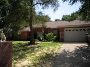 Spacious 3 bedroom 2 bath home in the gated community of Parkwood Estates is available now for move in. This home even has a great location, a block away from Bluewater Elementary, close to grocery and boutique shopping, restaurants and just down the road from one entrance to the Mid-Bay Bridge connector which feeds into Destin or a short cut to the 7th Group Complex. Large foyer entrance opens to great room with fireplace. Roomy renovated kitchen with breakfast bar and eat in kitchen nook area. Flowing Floor plan with split bedrooms, check out the size of these bedrooms and each has a walk in closet. Master Suite offers large whirlpool tub and separate shower. Large screened porch overlooks fenced yard. Home is pet friendly subject to owner approval and no smoking in home