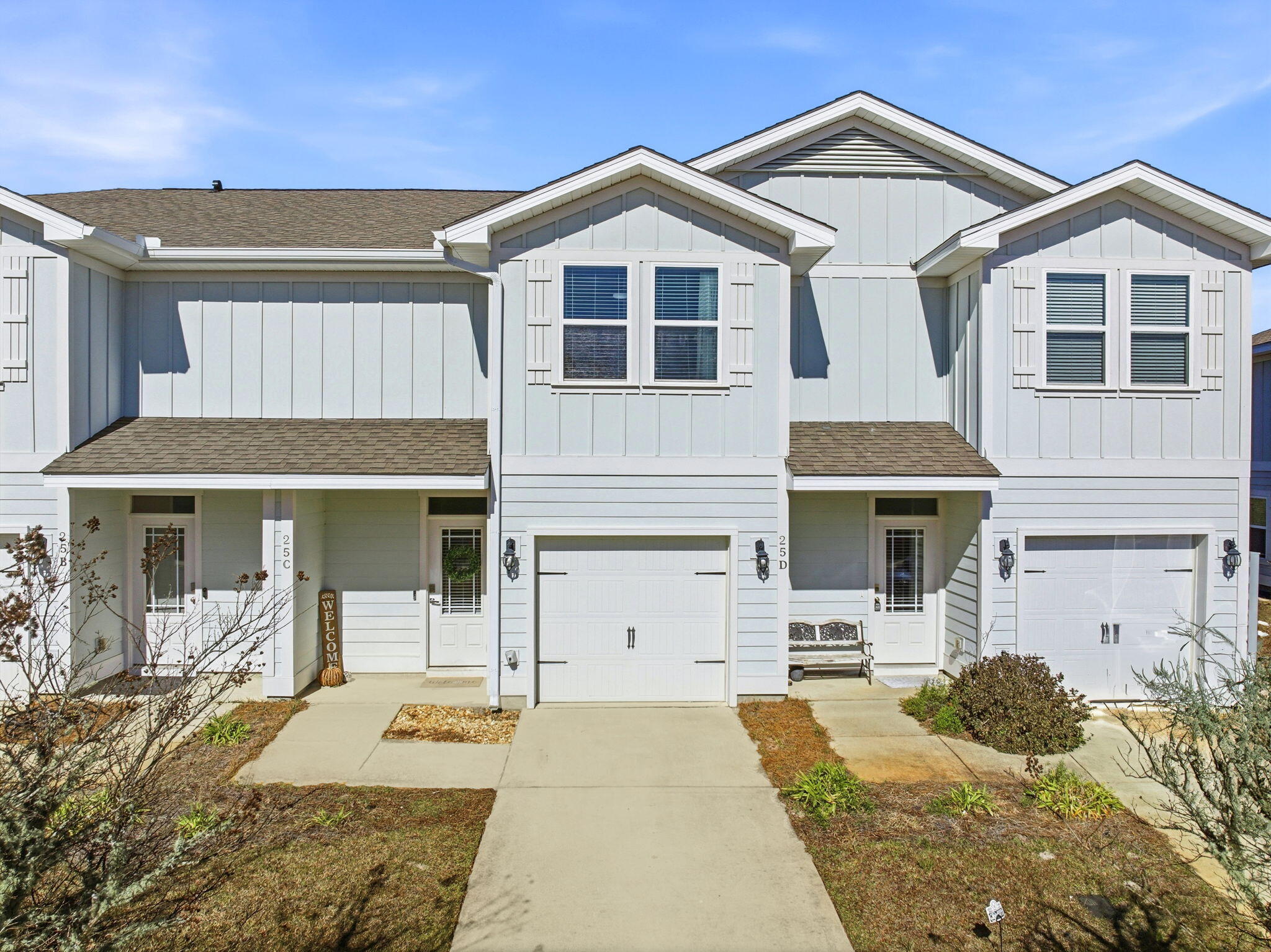 Live the 30A lifestyle without the 30A price tag. This beautifully maintained 3-bedroom, 2.5-bath townhome in Miller's Crossing offers the perfect blend of style, convenience, and everyday comfort, just minutes from the beach and everything that makes South Walton so special.
Inside, you'll find an open, light-filled layout with custom touches that make this home stand out. Shiplap and board-and-batten accent walls add warmth and coastal character, while the kitchen features a stylish tile backsplash and plenty of cabinet space for easy entertaining. Upstairs, the primary suite includes charming built-in bookshelves, creating a cozy retreat at the end of the day. The laundry room has been thoughtfully upgraded with added cabinets and shelving to keep life organized and effortless. Tucked into a central South Walton location, Miller's Crossing offers a quiet, laid-back setting while keeping you just minutes from shopping, dining, and the sugar-white beaches of Scenic Highway 30A. With South Walton High School, South Walton Dog Park, and Padgett Park less than half a mile away, convenience is built into daily life. Thomas Pilcher Park, less than a five-minute drive, makes it easy to spend your weekends fishing or launching your boat, kayak, or paddleboard. Whether you're looking for a full-time residence or a smart long-term investment in one of the most desirable areas of Northwest Florida, this home makes it easy to enjoy the laid-back coastal lifestyle so many are chasing.