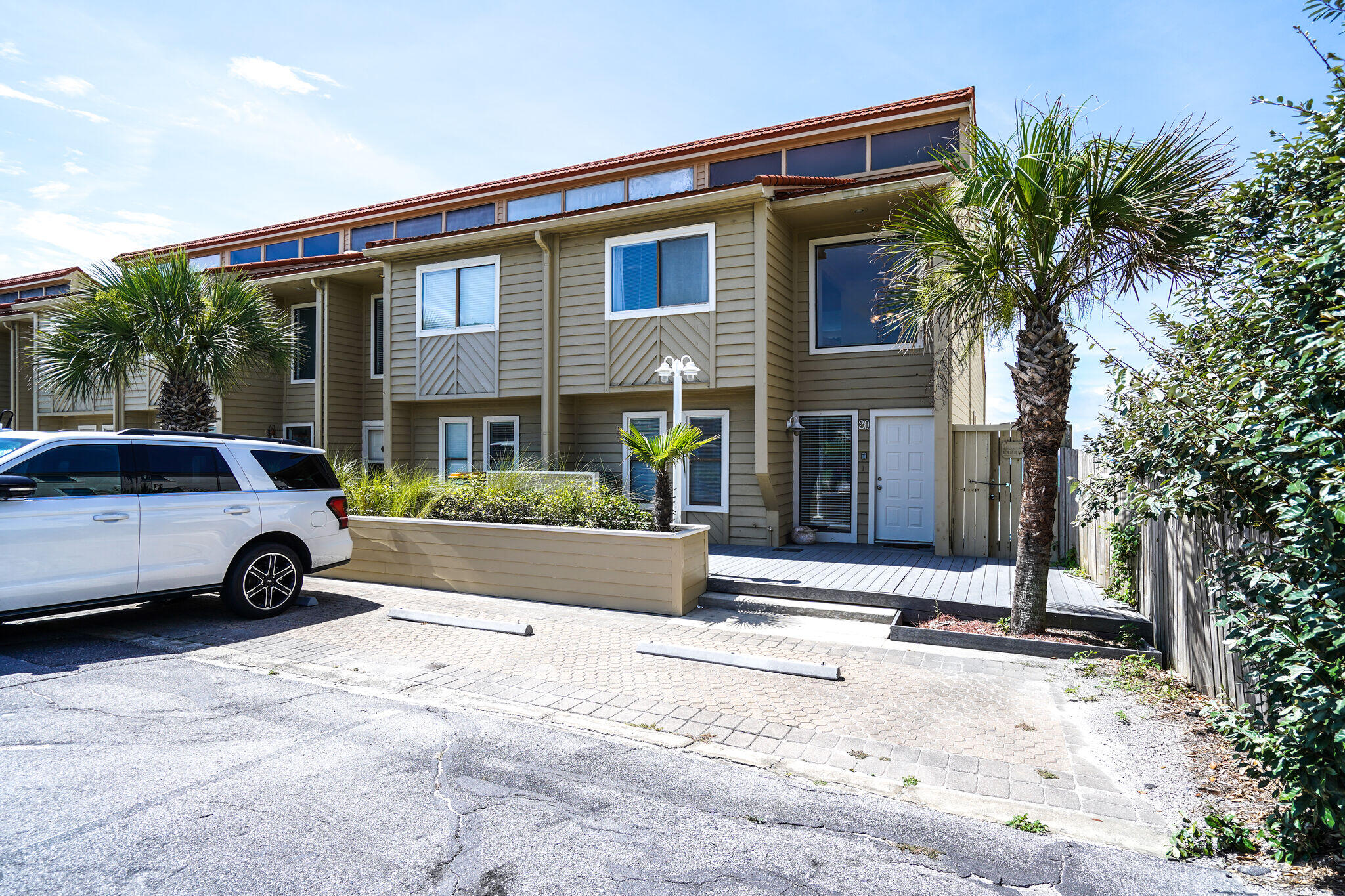 This is an end unit with 10' of extra land and space with 33' of beach frontage! You can walk directly onto your very own private beach and play in the emerald green waters of the Gulf of Mexico. From the top floor private deck, you can see the coastline from Destin all the way to Panama City Beach! This unit has never been on the rental market yet all the furnishings convey so you can start renting this unit tomorrow!

The main floor has the Kitchen with granite counter tops and stainless-steel appliances, dining area, living area, sun room and a large 25'x14' deck! The Master Bedroom is located on the top floor with a wall of windows to give you a gorgeous view of the white sandy beach and the Gulf of Mexico!  One additional bedroom with a full bathroom is also located on the top floor. The beach level has a large bedroom and full bath along with a large family room with a kitchenette area.  Two sets of sliding glass doors lead to the 34' x 25' huge deck partly covered with an open area to entertain and enjoy! 

Greenreef is low density townhomes with 500' of beach frontage and located close to shopping, restaurants, entertainment and within minutes of 9 golf courses.  Buyer to verify all data that is important to them.