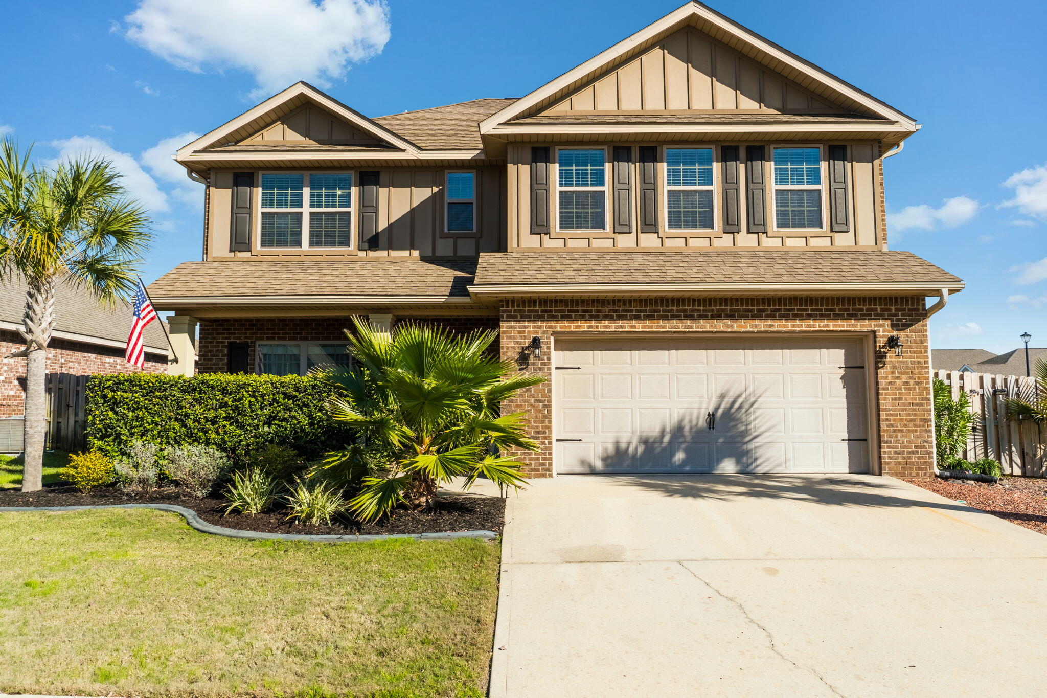 Discover this spacious and inviting 4-bedroom, 3.5-bathroom residence in the desirable Waterford Sound community, perfectly crafted for modern family living and seamless entertaining. Built in 2015, this approximately 2,443 sq ft two-story home offers generous room to grow, relax, and build lasting memories in a prime Gulf Breeze location. Step inside to a bright, impressive open-concept design where the expansive living area flows effortlessly into a stunning, dining space. The chef's kitchen is a true highlight, a convenient center island, and ample space for family meals or hosting friends and loved ones. The home comes ready with an upstairs theater setup with projector, screen, theater sofa, and theater wine soda/ fridge. The house also comes with a washer and dryer.