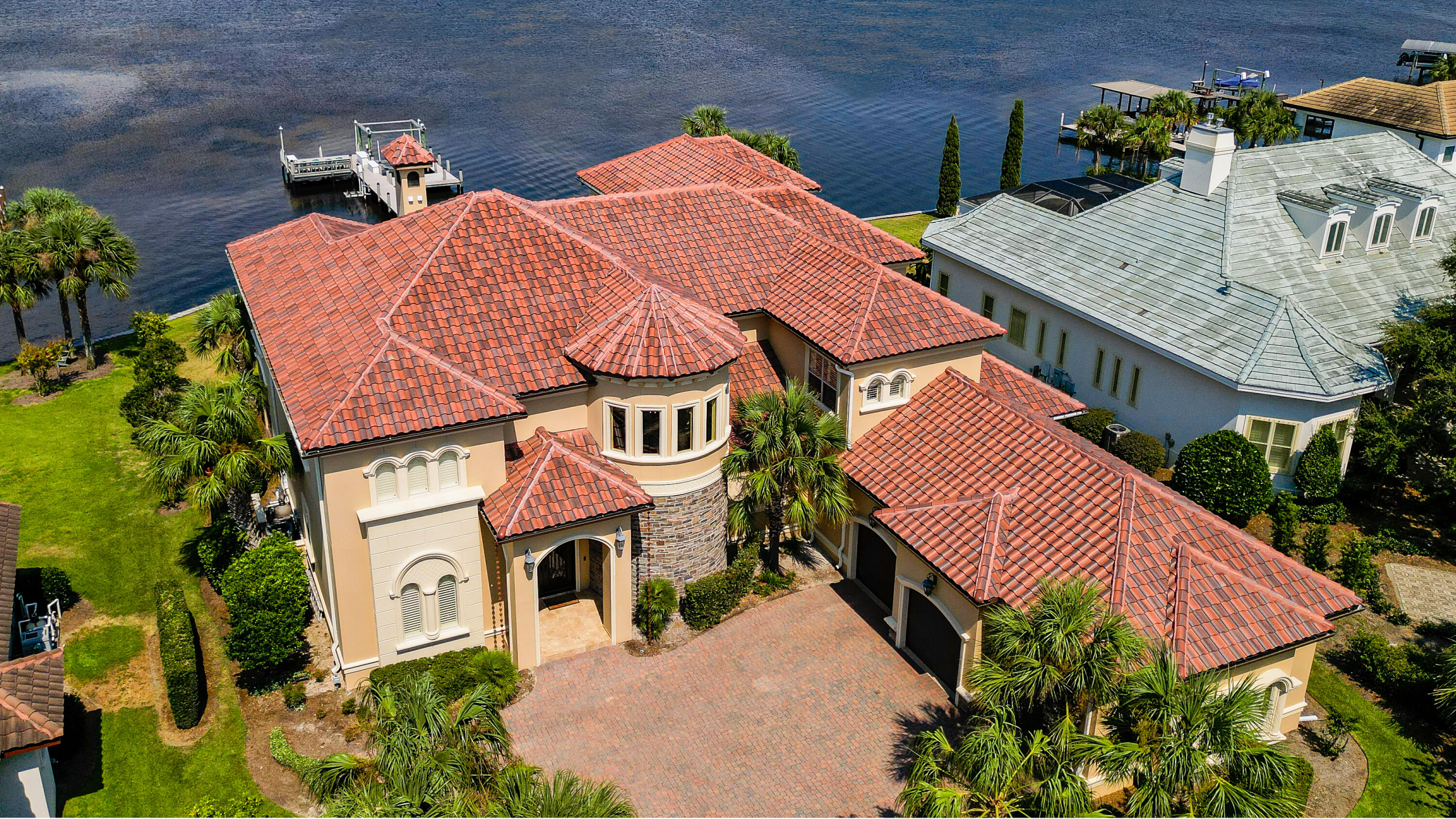 One-of-a-Kind Waterfront Estate on Choctawhatchee Bay.
PREPARE TO BE CAPTIVATED by this extraordinary 6,464 sq ft architectural masterpiece where luxury meets the ultimate boating lifestyle. A new roof has just been installed, a new Garage Floor by Garage Force, landscaping and other numerous fine-tuning details are finished for you to see.
THE SETTING: Direct bayfront with private dock - your gateway to endless water adventures and breathtaking sunsets from your bayfront pool.
THE GRANDEUR: Enter through soaring 24-foot ceilings in the grand foyer, adorned with coffered details, triple molding, and magnificent Swarovski crystal chandeliers that set the tone for uncompromised elegance throughout this incomparable estate. THE LIFESTYLE: Two Master Suites - including a second-floor sanctuary with private balcony and first-floor retreat with intimate sitting area;
Private Theatre with 8 electric, push-button plush leather recliners for a true cinematic experience;
Dedicated Fitness Suite (easily convertible to 5th bedroom);
Gourmet Kitchen flowing into expansive family room;
Entertainer's Paradise featuring wet bar, formal dining, and harmonized living areas;
Attractive Office space on first floor for the busy person

THE DETAILS THAT MATTER: Custom iron railings, custom-made drapery of the finest fabrics flowing ceiling to floor in each uniquely designed room, an oversize 3-car garage with steel overhead storage racks - as a bonus, a quartz concrete coating called "Cyclospartic" has just been applied to the garage floor, an outdoor kitchen with  Green Egg, an adjacent pool half-bath, and don't forget those distinctive coffered ceilings that whisper luxury in every room of the house.

EXCLUSIVE PREVIEW OPPORTUNITY
This is more than a home - it's a lifestyle statement. Serious buyers can now call for an appointment or have their Realtor® call the Listing Agents, Pat Clay or Phil Madden to set up a tour.
"Some homes are merely places to live. This is where life becomes extraordinary."

Exclusively Represented by The Emerald Collection
Pat Clay & Phil Madden | Professional Advisors
Keller Williams Realty | Emerald Coast
Contact us for private showing appointments
Qualified Buyers Only