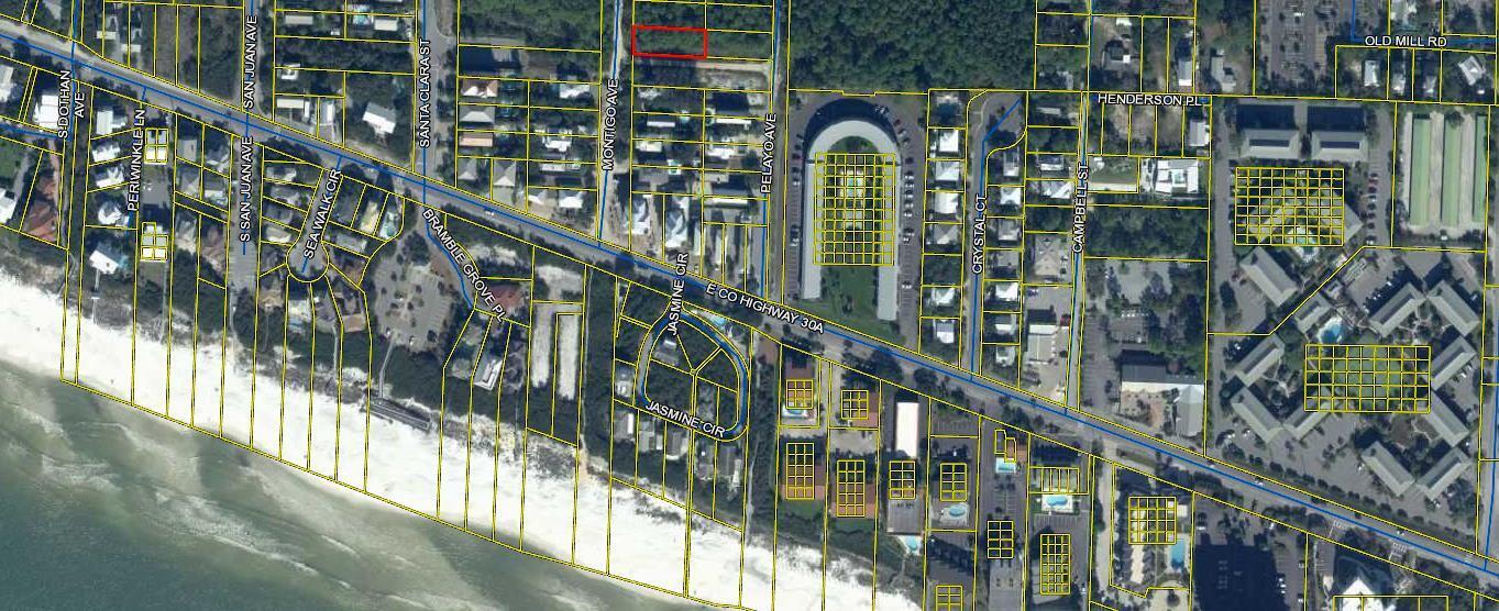 Only 1 block from the beach.  Located in old Seagrove. Across from 3 Public Beach Access points.  Near Seaside and 30A Restaurants and Shops.   No HOA or build out time frames.   Vacation rentals are highly desirable in this this part of old Seagrove.  Flood Zone X, so flood insurance is not required.  Plenty of room for large 3 story home with pool.