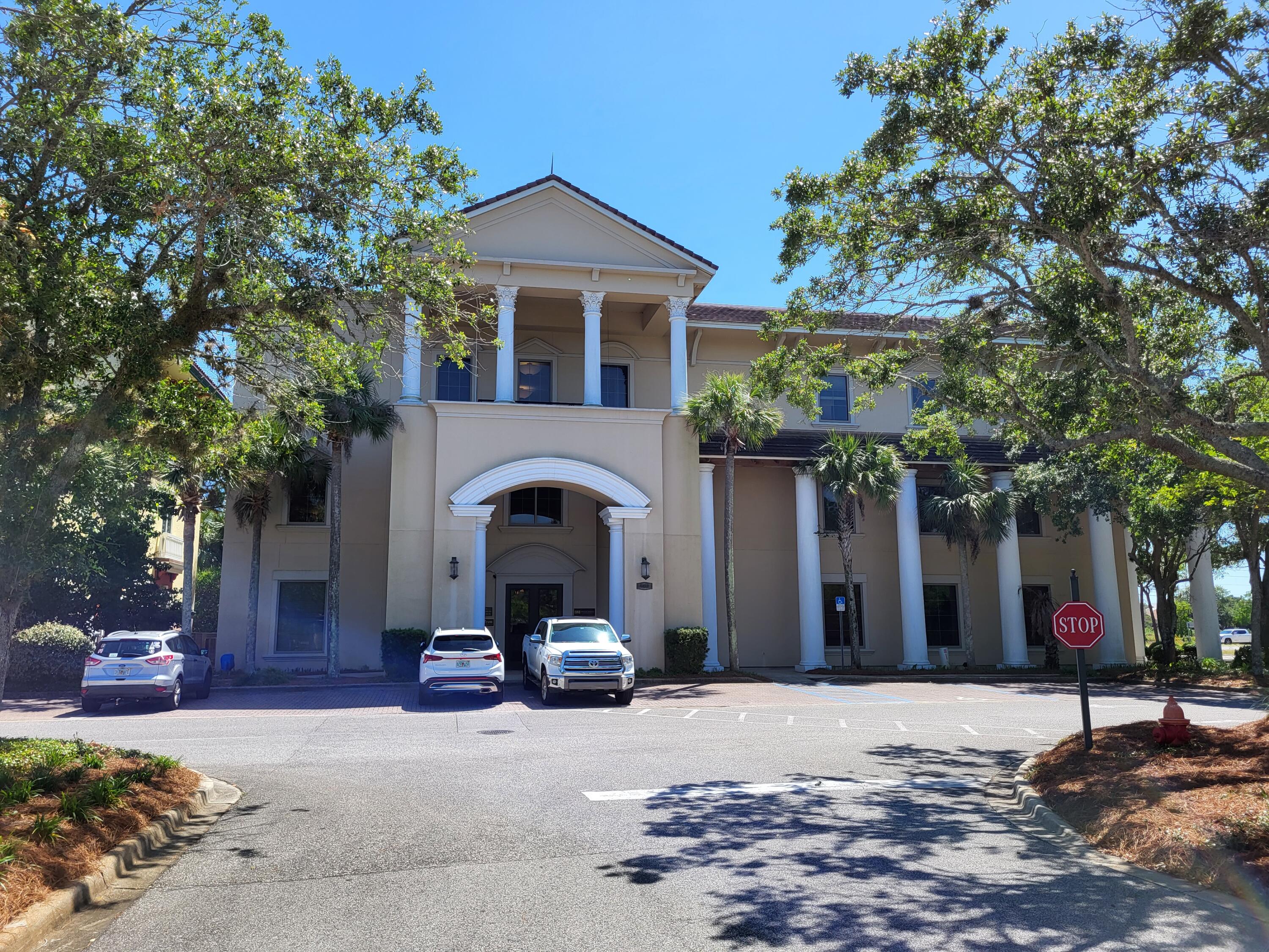 Located just east of Destin Commons in the Regatta Bay Commons office park.  5 offices, break room, reception, common restrooms in hallway.  Elevator access.  Electricity, water, sewer included in CAM charge.