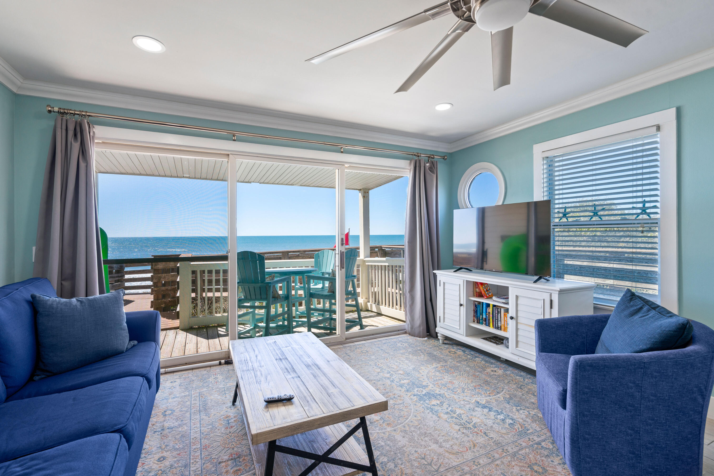 Absolutely stunning views abound from this ground floor west end unit at Mistral, a Gulf Front condominium with its own Private Beach! Beautifully updated and fully equipped for the perfect vacation with bunk beds for the kids. Located just 1.5 miles west of Alys and Rosemary Beach in Seacrest with a relaxed coastal beach town vibe. A proven rental performer with 59k plus in annual rental income and many repeat guests year after year! Mistral just under went a major exterior renovation and now has a new roof, beach stairs, and balconies. SIRS is complete and all assessments have been paid. Mistral 8 is self managed and carefully maintained with new paint and flooring just this year. Buyer to verify room dimensions and square footage.
