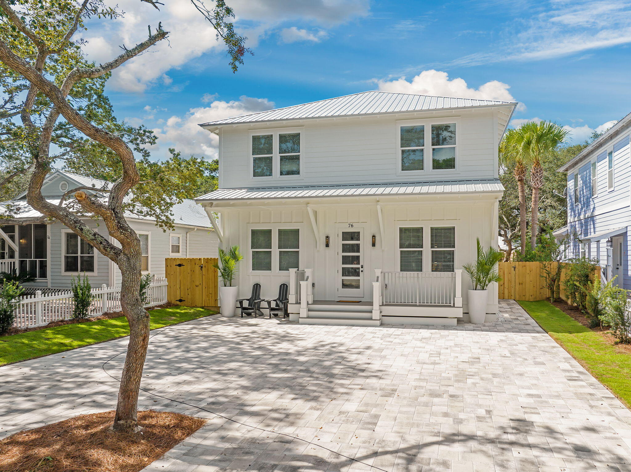 Brand-New Coastal Luxury! Rental Projections $200k+/Year! 
Welcome to your dream beach retreat in the heart of Kokomo Kove, nestled within the highly desirable Crystal Beach neighborhood of Destin, Florida. This fully furnished, custom-built home offers the ultimate in coastal living with private, deeded beach access—plus you're just two blocks from 340 feet of newly acquired public beach access.
Boasting 6 spacious bedrooms and 5 full bathrooms, this thoughtfully designed residence is perfect for entertaining or relaxing in style. The open-concept layout flows effortlessly from the main living area to a private backyard oasis, complete with a sparkling saltwater pool and spa, perfect for enjoying the Florida sunshine year-round. The main level features two generously sized bedrooms, including one of with an en-suite bathroom ideal for guests or multigenerational living.

The gourmet kitchen features elegant quartz countertops, shaker-style cabinets, stainless steel appliances and flows into a bright and airy living and dining area. Two oversized 6' x 8' windows flood the space with natural light and offer beautiful views of the pool and backyard.

Upstairs, you'll find four additional bedrooms, including a fun bunk room designed with built-ins perfect for kids or vacation rental appeal.
Step outside and indulge in resort-style living. The luxurious saltwater pool and spa are enhanced with OmniLogic smartphone automation, allowing you to control the settings with a tap. The detached pool house/cabana adds even more versatility, featuring a stylish bar area, half bathroom, and an outdoor shower for added convenience after a day at the beach.

Whether you're looking for a primary residence, a vacation getaway, or high-performing investment property, this exceptional home offers the perfect blend of modern comfort with timeless beach charm right in one of Destin's most coveted communities.