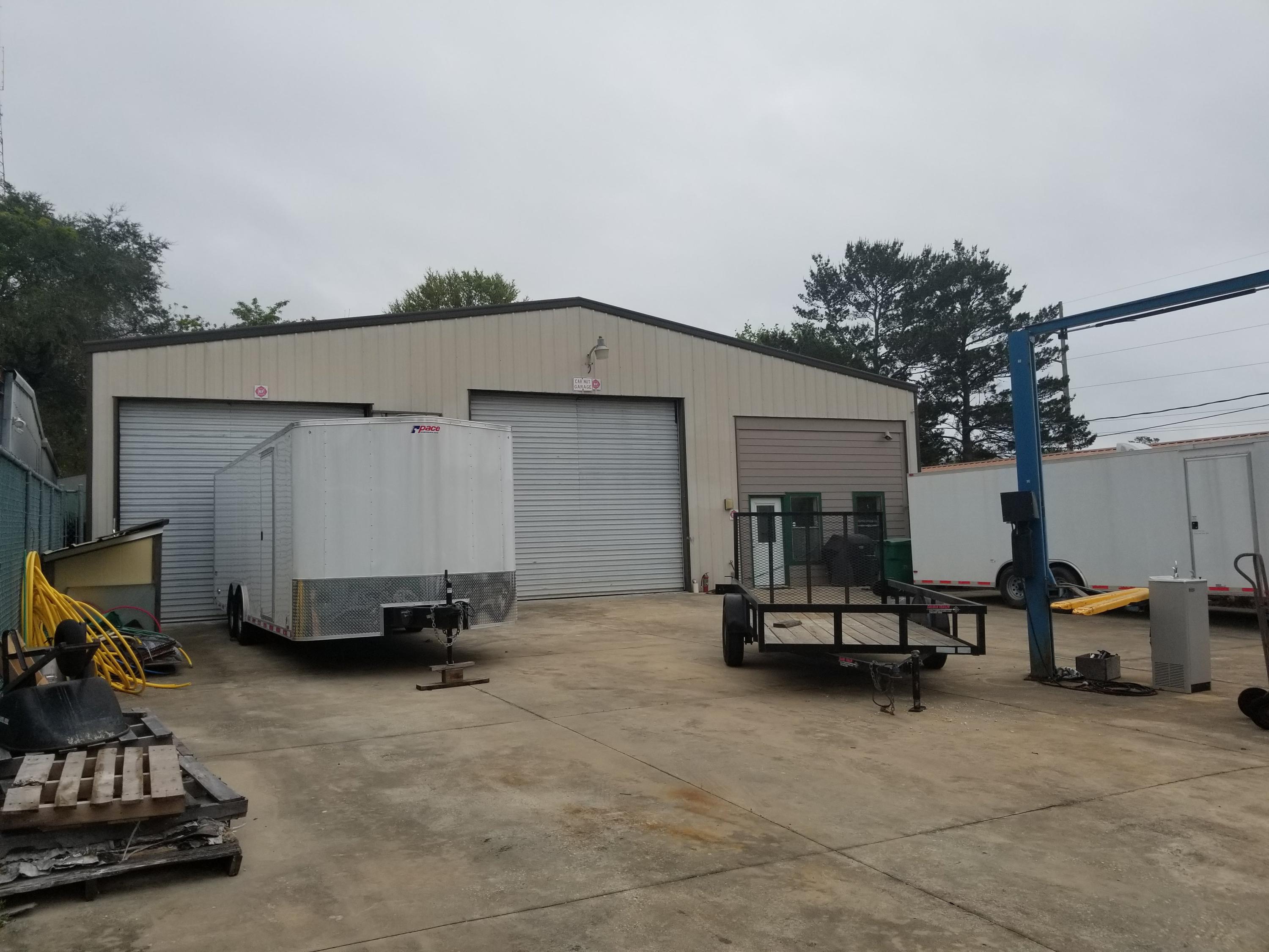 This 3,000 sqft building is centrally located in Fort Walton Beach, FL and offers a great combination of warehouse and office space. One side contains a reception and waiting area, four individual offices, break room area, and one restroom. The warehouse portion is approximately 2000 sqft and is fully climate controlled. There is an additional area of approximately 600 sqft on the second floor above the offices that can be used for storage. A full bathroom with a shower is located on the second floor. The owner has done a lot of upgrades to this property. Please find a full list under the ''document'' tab. The dimensions of the roll up doors are: 16x14 and 14x13.