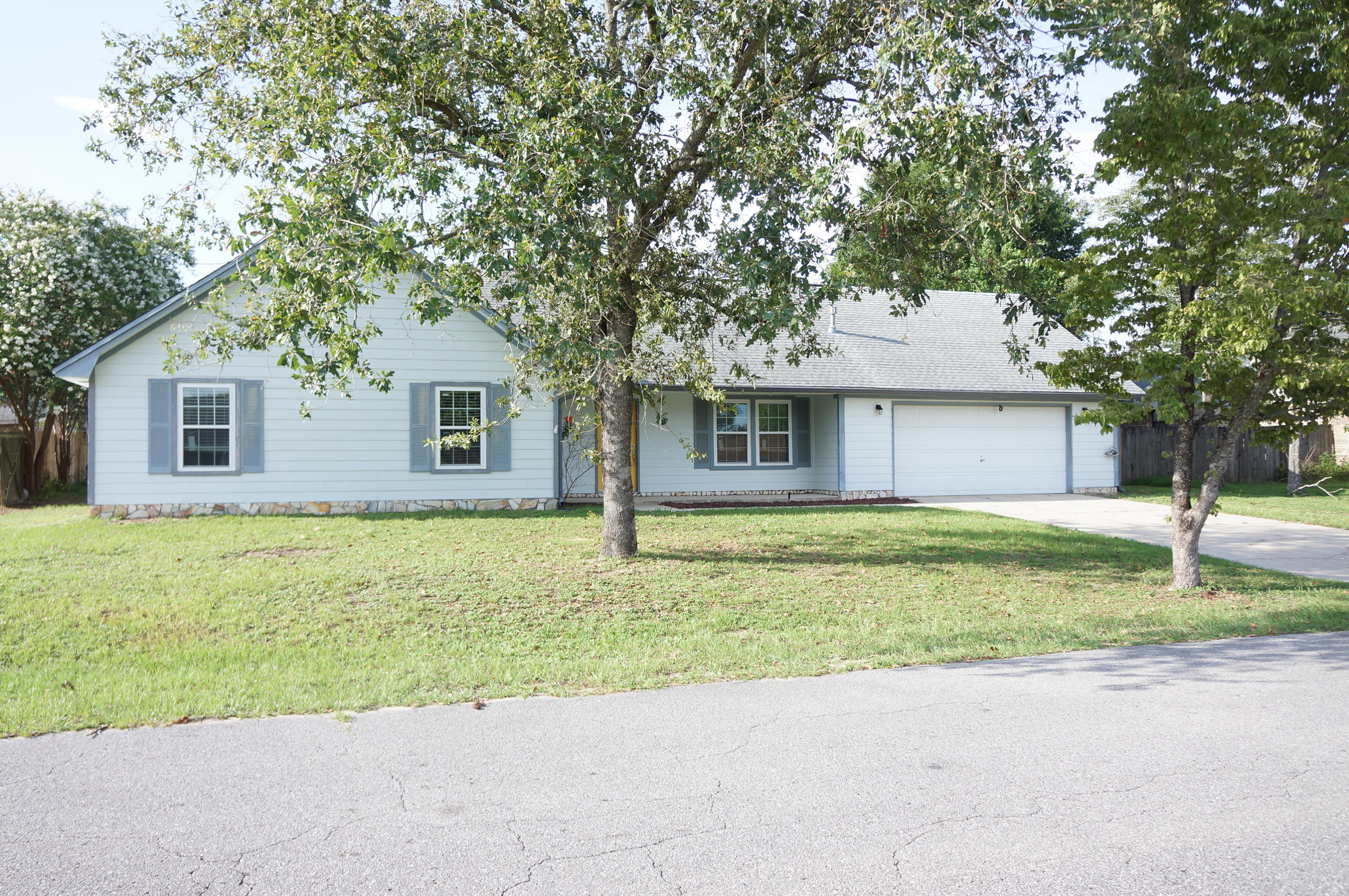 This is a very nice 3 bedroom, 2.5 bath home located just south of I-10. The home features a wonderful living room with plenty of natural light and gas fireplace. A spacious kitchen with stainless appliances, lots of cabinets, new counter tops in 2018 and new glass back splash in 2020. New A/C in 2018, new vinyl plank flooring 2018, Water treatment system in 2017 are just some of the improvements. This home sits on a large privacy fenced lot with plenty of space for a garden, just relaxing or entertaining. The home has been freshly painted inside and out, ready for you to move in.
