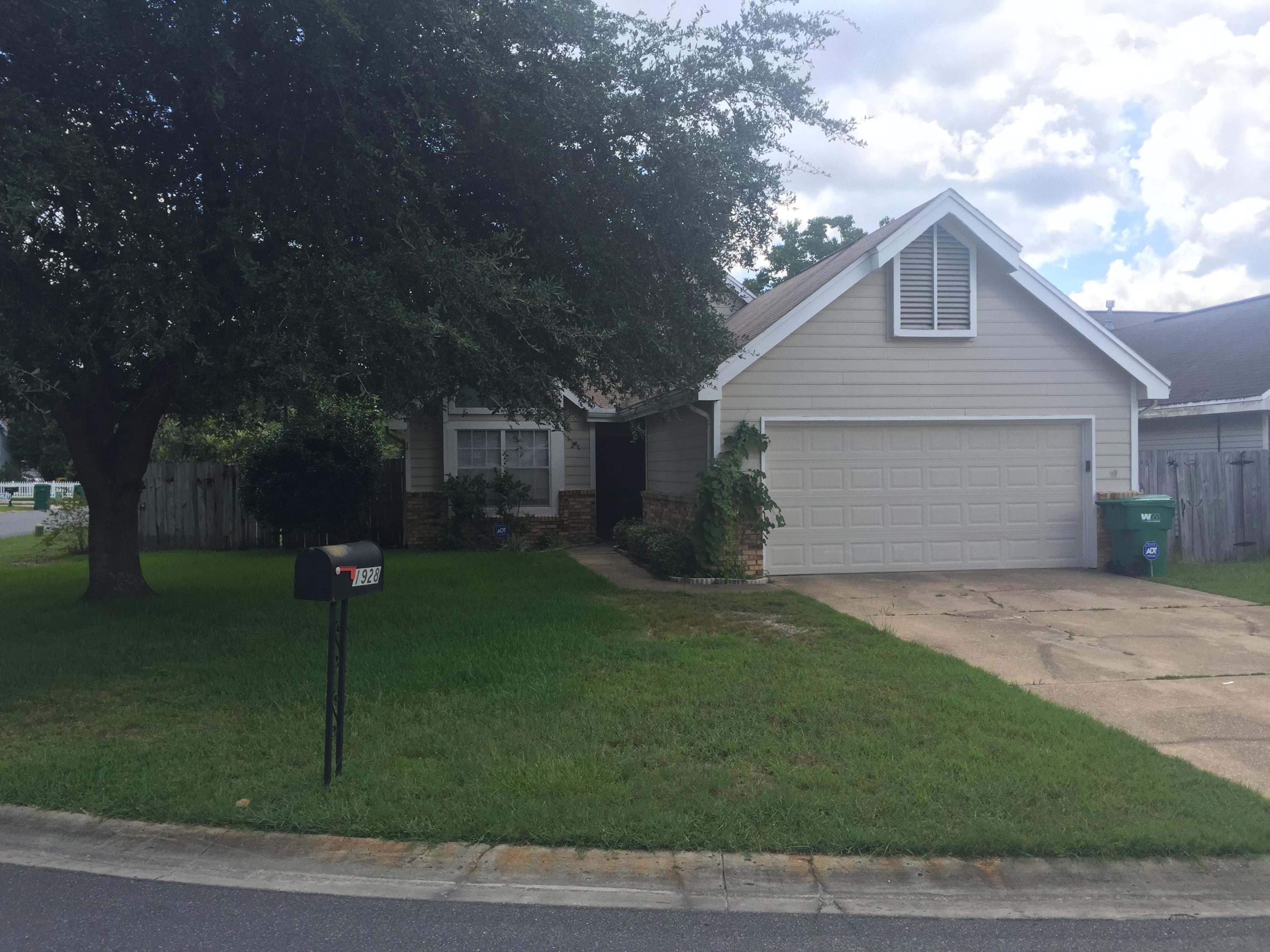 Spacious corner lot 3 bedroom, 2 bath home in Coventry Park Village. Home features classy double door entry, alarm system, 12 foot ceilings in the living room with a wood burning fireplace. Kitchen features tile flooring, double door refrigerator and smooth cook top range. Both additional bedrooms are carpeted with one featuring wainscoting and a vaulted ceiling. The master bedroom enjoys the same wood flooring as found in the living room, a large walk in closet, linen closet, his and hers sinks, and private toilet. Full enclosed Florida rooms provides plenty of space for get-togethers and the large, fenced and sectioned off yard is great for a dog. Call to see this home today!