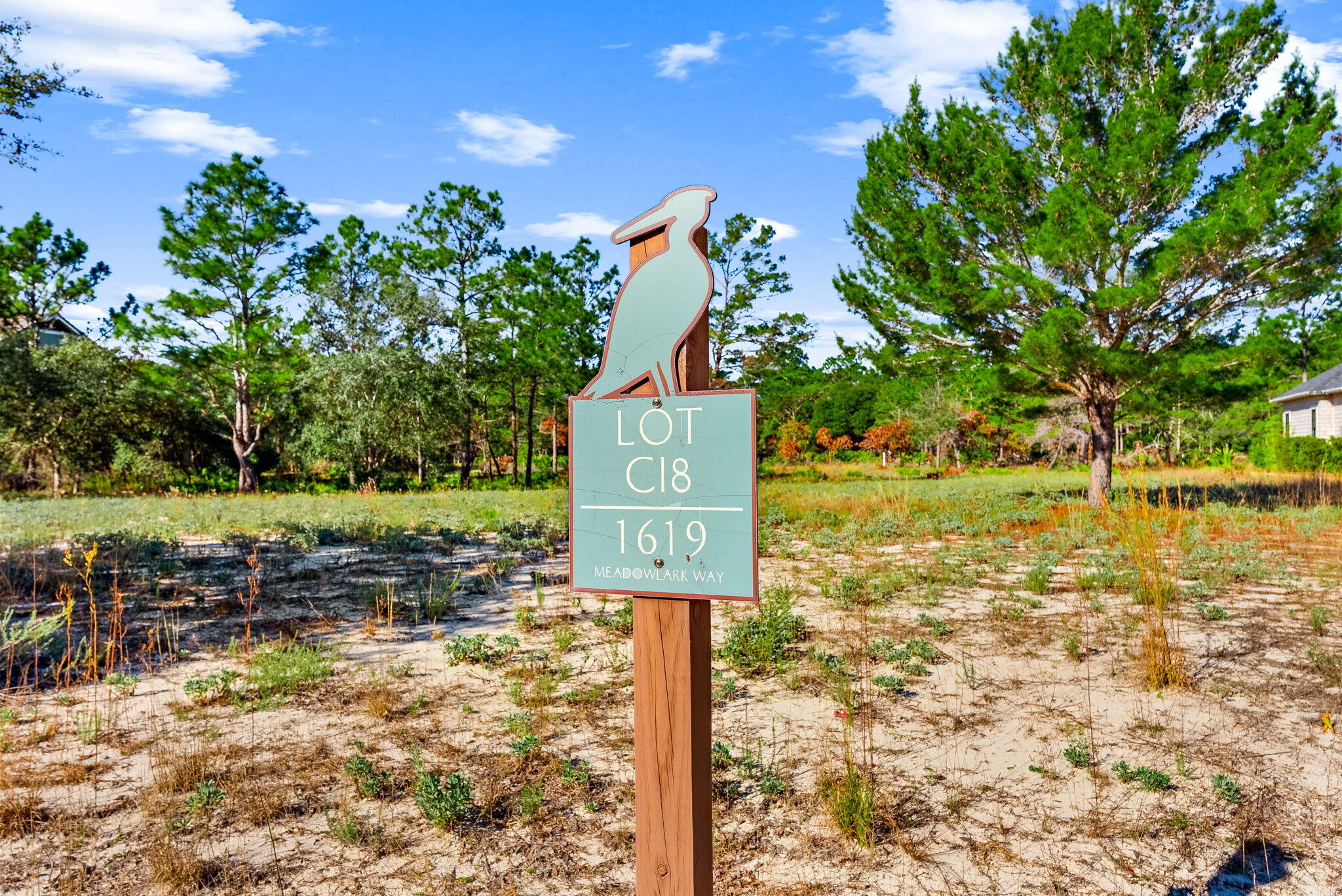 Located within the gated community of Wild Heron, this exceptional homesite offers the perfect opportunity to build your dream home overlooking the 4th hole of Shark's Tooth Golf Course. The property includes approved architectural plans designed by Mike Hunnicutt, allowing for a streamlined start to construction.

Wild Heron is a sought-after coastal community known for its natural beauty and outstanding amenities, including a lakeside boathouse, community pool, fitness center, walking trails, and access to the Greg Norman designed Shark's Tooth Golf Club. (Golf & Tennis available with a Watersound Club Membership only).

Enjoy privacy, security, and the peaceful surroundings of this premier neighborhood while being just a short distance from the beaches, dining, and shopping along Scenic 30A and Panama City Beach.