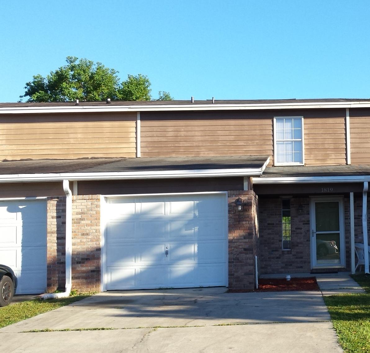 This 2-story townhome has updates to include: light fixtures, appliances, faucets and some cabinets. First floor great room has ceramic tile with new french doors leading to your open patio. Kitchen has additional breakfast bar and opens up to great room. All bedrooms are on the second level and have wood floor in hallway with updates to master bath and built-in closet/shelves in master bedroom. Garage has built-in cabinets and counter area for many projects!