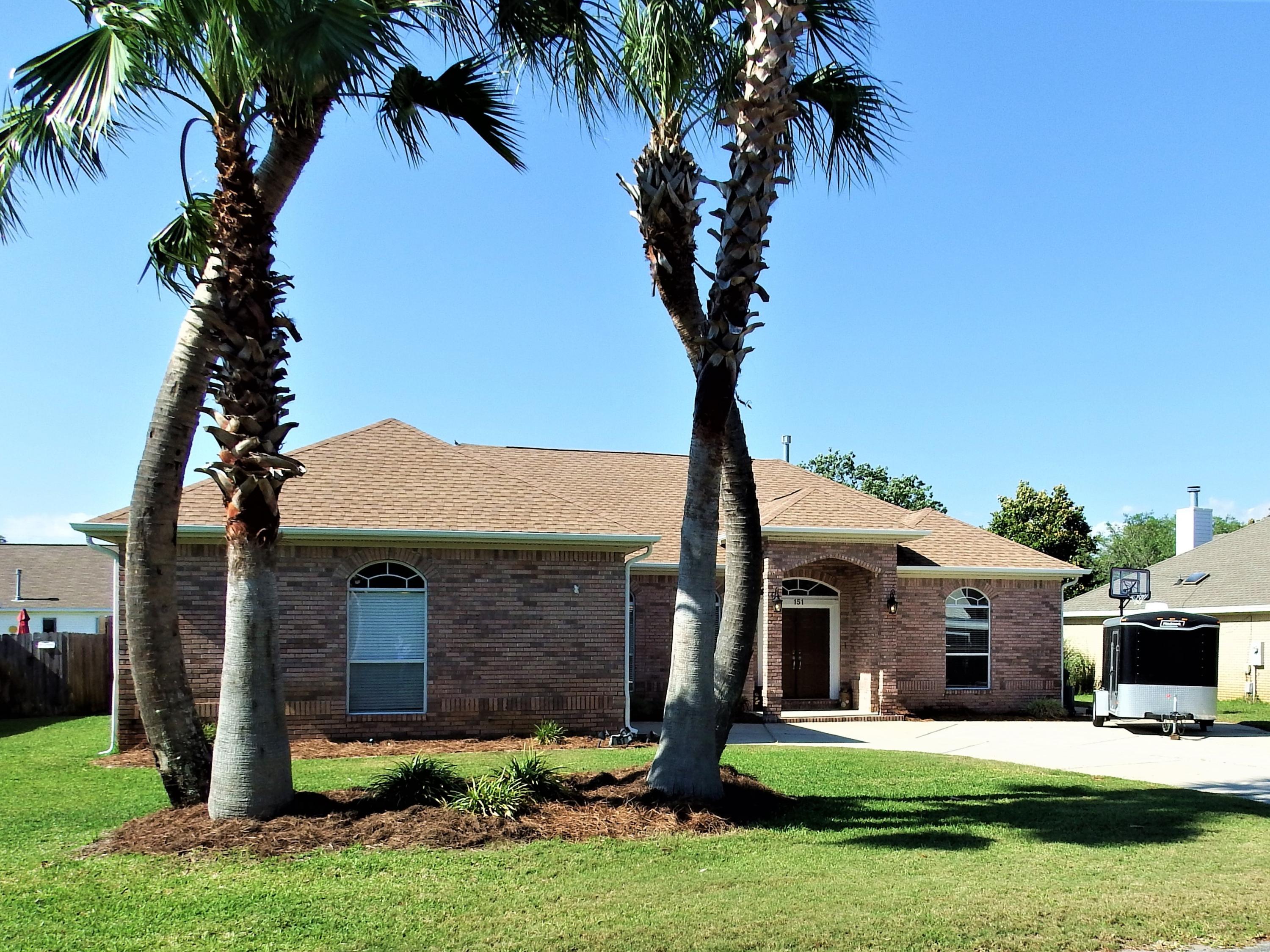 Welcome home to your private oasis! Imagine coming home every day to palm trees, taking a refreshing dip in your salt water pool, & relaxing in the shade on your covered patio. Let's not forget enjoying the sunsets on your private community beach.
The master suite features an 8x14 sitting area, with access to the pool/hot tub. The master bath features a large walk-in closet, double vanity, separate shower, & tub.
The kitchen has granite countertops & stainless steel Whirlpool appliances (everything conveys), island with electricity, under cabinet lighting, breakfast bar, & pantry.
When it starts to cool down, relax in the family room & enjoy your gas fireplace surrounded by built in glass shelves, & enjoy your view through your large double sliding glass doors.
Many neighborhood events are scheduled throughout the year via the VOLUNTARY HOA.   Call today to schedule your own private viewing and to see everything else this home has to offer!