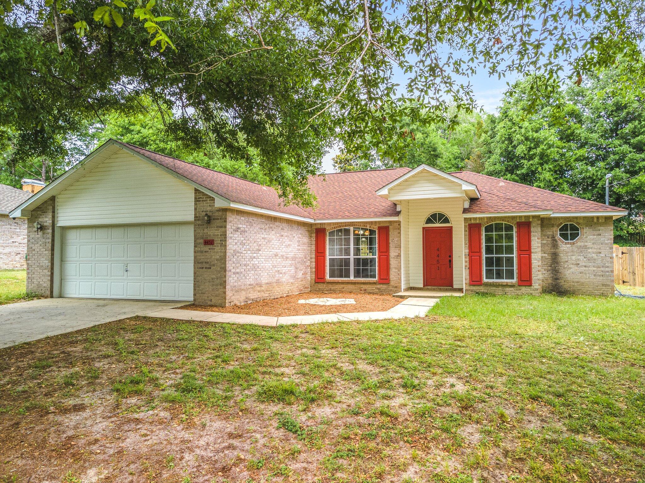 Yall!  It's in South Crestview!  This contemporary,  open floor concept home is ready for new owners.  This 3 bedroom abode has many upgraded features, to include stainless steel appliances and LVT flooring in the main rooms.  Owners even left the split floor plan in place for parents sanity. 
 Living here is a short commute to Eglin AFB and Duke Field. When it's your free time, remember it's about a 35 minute drive to our gorgeous sandy beaches.  Welcome Home!
NEW ROOF in 2019, water heater in 2021.  Measurements are deemed to be accurate but buyer to verify.