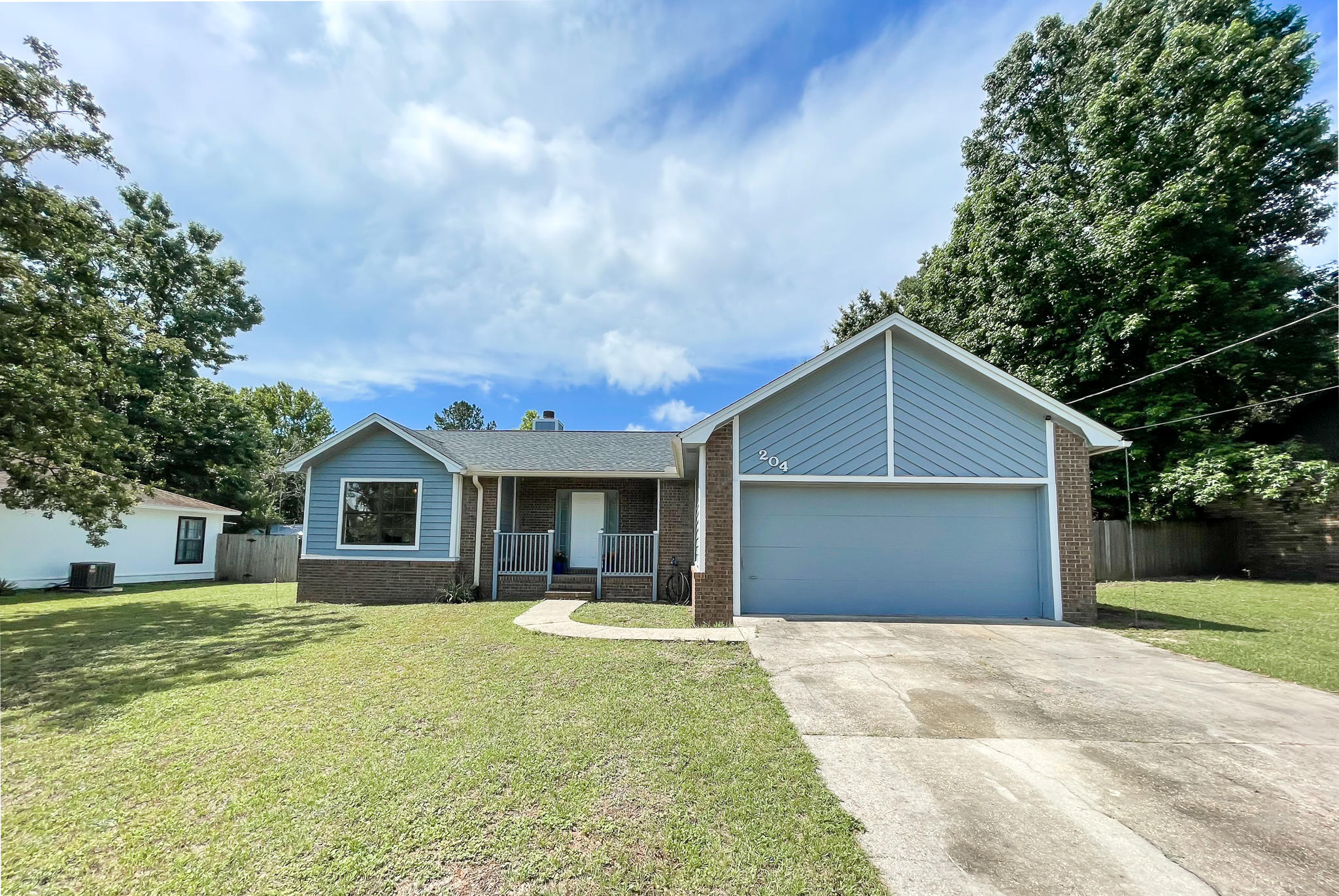 **BE SURE TO CHECK OUT THE 3D MATTERPORT TOUR!!**Welcome home to this updated and well maintained property in South Crestview - only 10 minutes from 7th Special Forces and Duke Field. Major systems have been replaced and upgraded - Roof Jan 2020, Electrical Panel Jan 2020, and AC 2014! The kitchen has been updated with soft-close drawers, beautiful granite countertops, Stainless Steel Appliances and a breakfast bar.  The living room features a wood-burning fire place, laminate floors and vaulted ceilings with plenty of windows allowing for natural light. The Master Suite features its own bathroom with dual vanities, a walk-in closet and a tub/shower combo. 2 additional bedrooms on the opposite side of the house share a hall bathroom. Separate indoor laundry room has access (CLICK MORE) to the oversized 22x26 garage with walk-in storage area.  The backyard is huge and privacy fenced with a double gate so you can easily access with your vehicle if needed. Home comes with a 10 yr Termite Bond through Spears Pest Control that is transferrable to the new owners and good until December 2029 if renewed annually. There is also approximately 6 months remaining on the American Home Shield Home Warranty that is transferrable to the new owners. Come see this home today!