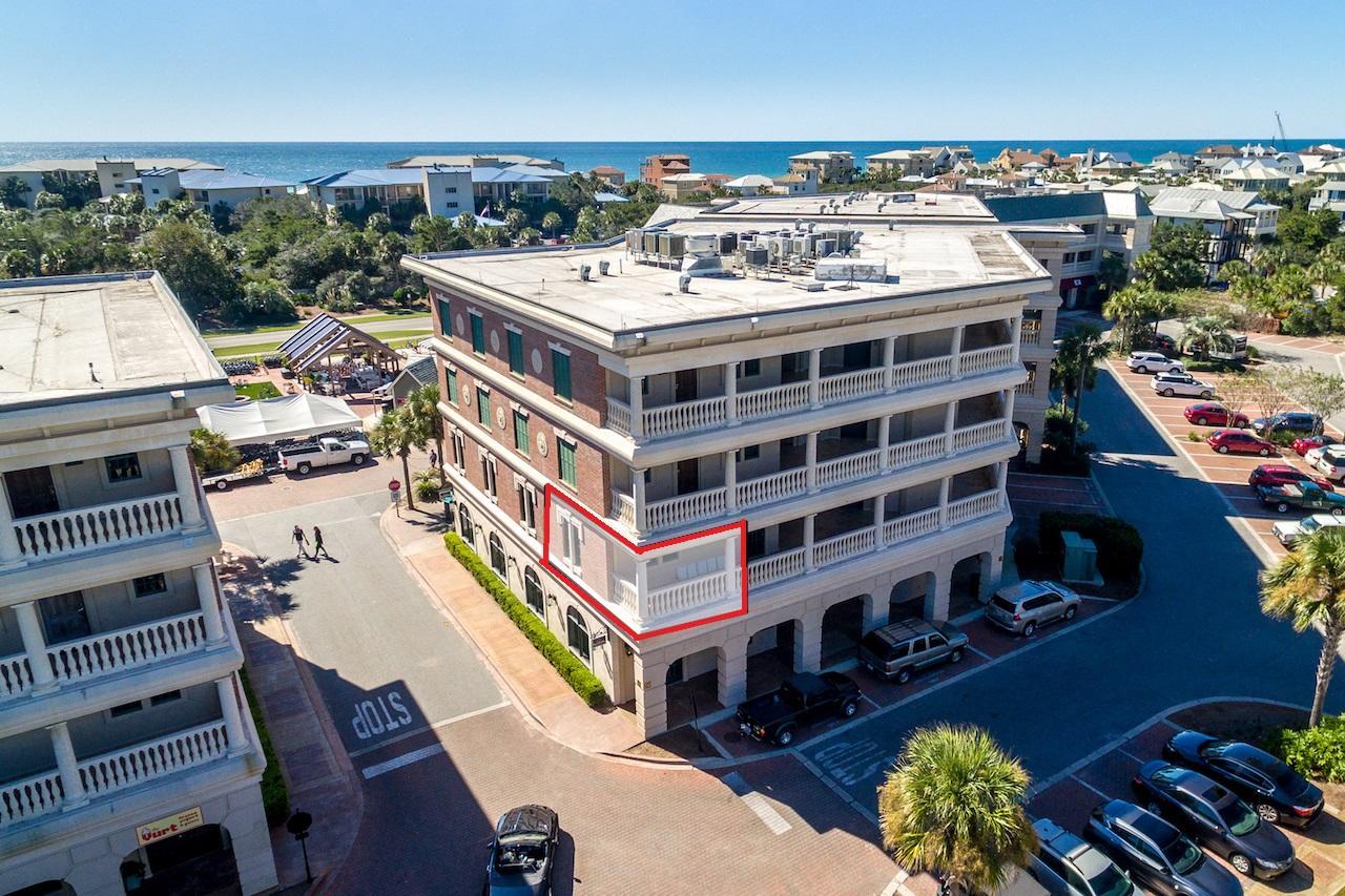 Corner unit with abundance of windows and views of the pool and community. Own your own little piece of the 30A lifestyle! This wonderful second floor studio is conveniently located in the Village of South Walton. The central location makes this a great beach retreat or rental as it is in the heart of the action...just a few feet from both pools and a few steps to the great restaurants and shops of Rosemary Beach and Alys Beach. This CORNER unit features a kitchenette with refrigerator, sink, microwave, coffeemaker, designer cabinets, granite counter tops and full bath. The Village of South Walton community offers a heated pool, tram service to the deeded beach access, restaurants, bike rentals and boutique shopping. Fully furnished with new furniture and rental ready!
