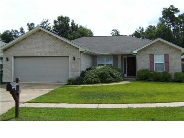 Nice brick home on cul de sac in Niceville's Cedar Ridge. Home has fenced yard and a two car garage with automatic garage door opener and remotes. Yard has sprinkler system. Tenant will need to supply their own refrigerator but kitchen has stove, oven, dishwasher, and microwave. Inside laundry area has gas and electric hook up for dryer. Lease requires $1450.00 security deposit plus carpet cleaning fee and re-key fee. Sorry, no pets allowed! Available October 20,2017 Anyone 18 or over wishing to live in the property must fill out an application.