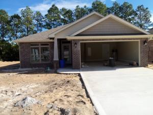 New Construction in Crestview. This home features granite counter tops in kitchen, cultured marble in both baths, ceramic tile in all wet areas, carpet in great room and all bedrooms. Excellent floor plan with large closets, all appliances including refrigerator. Open patio, landscaped yard, privacy fenced back yard, and 2 inch faux wood blinds on all clear glass functional windows.