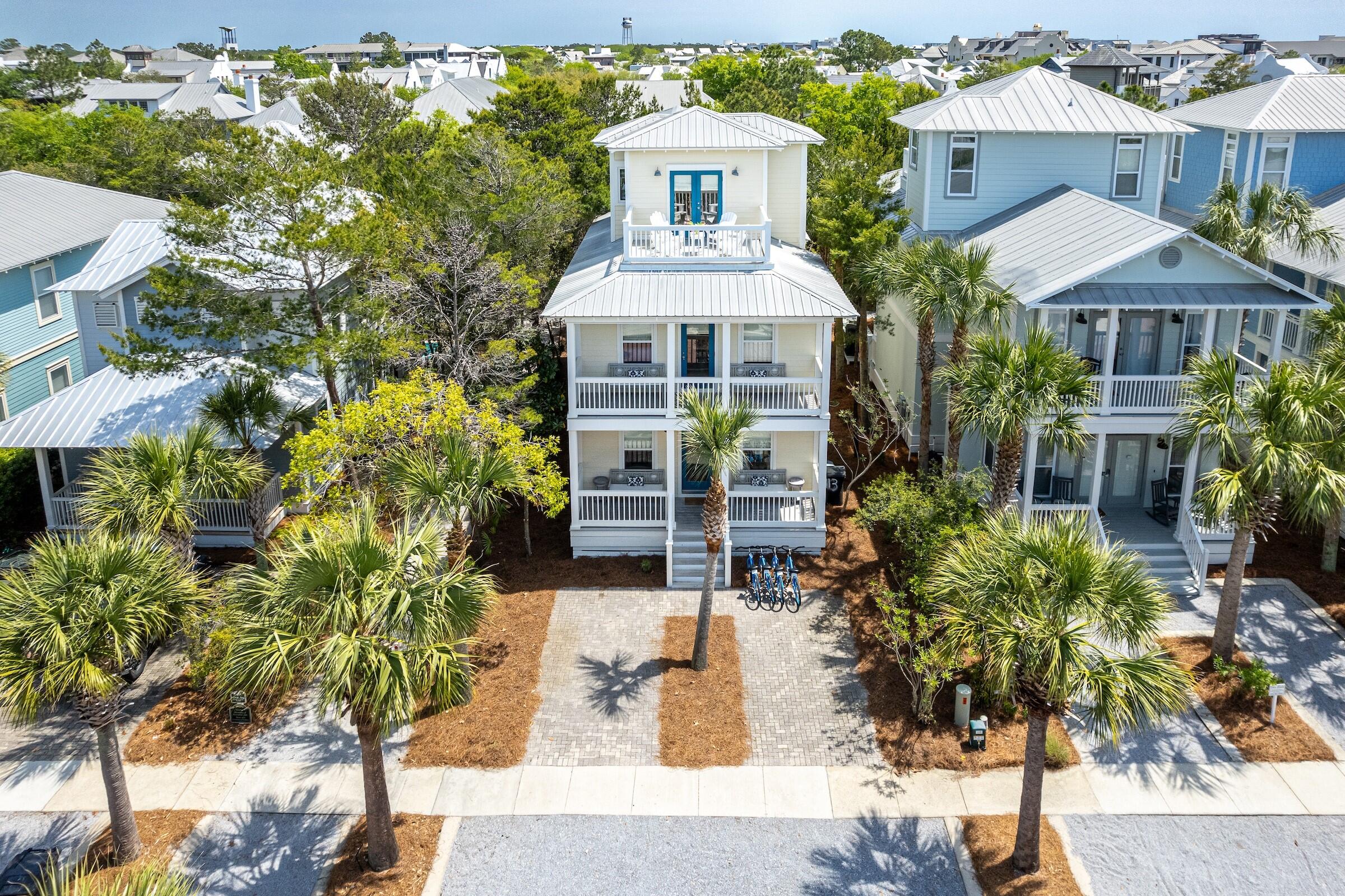 Welcome to your fabulous beach retreat at Seacrest Sanctuary! 

This exclusive home redefines luxury coastal living with its elegant layout and exquisite details, offering the ultimate vacation experience for up to 14 guests.

Nestled between the world-renowned subdivisions of Rosemary Beach and Aly's Beach, this home enjoys a prime location on the east end of Highway 30A, and is surrounded by top restaurants, shopping, and entertainment options.

As you step inside, you'll be greeted by an elegant open-concept living room and dining room, perfect for large group gatherings and entertainment. The fully equipped kitchen is ideal for preparing beachside snacks or full meals. The first floor also features a spacious bedroom with two double beds and a private entrance to the nearby bathroom, providing privacy and convenience for guests. 
Upstairs, the master bedroom awaits with a king bed, private balcony, and luxurious ensuite bathroom. Across the hall, the third bedroom offers a queen bed, private balcony, and en suite bathroom, perfect for additional guests or couples traveling together.
The third floor hosts a kid-friendly space with a triple bunk bed and an en suite bathroom, as well as a private balcony with stunning sunset views.
Seacrest Beach provides resort style living with a 12,000 sq ft pool, a private, deed beach access with tram shuttles, 1.3 miles of meandering walking & bike paths, & 24 hour security.
Experience the best of coastal living at Seacrest Sanctuary - your ultimate beach sanctuary awaits!