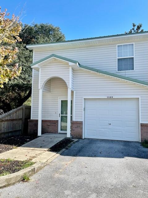 AVAILABLE: 2/11/26. Security deposit = $1,650, can be broken in 2 monthly installments, if qualified. Nice condo conveniently located between both bases & by schools, shopping, restaurants & hospitals! All electric! Carpet/tile/LVP flooring throughout. Downstairs you have the kitchen w/ a breakfast bar & all the appliances in place that opens up to the living area. 1/2 bath downstairs for guests. Upstairs features 2 large bedrooms each w/ their own full bathrooms & walk in closets. 1 car garage features an auto garage door opener & the washer & dryer hook ups & a washer & dryer set included. Outside you will find an open deck. Partially fenced backyard, but not completely enclosed. Sorry, no smoking or pets allowed on premises.