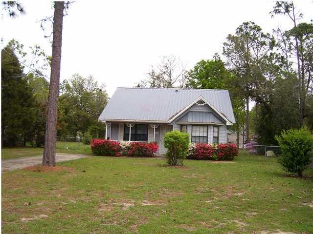 Available 04/01/2016.....Cute Florida cottage South of I-10. 2 Bedroom 1 bath home on a cul de sac. Easy commute to all bases, beaches and shopping. Open floor plan with eat in kitchen. Bay window in the master bedroom. Fenced back yard and open back deck makes this home perfect for outdoor activities. Yard building for storage. No inside smoking. Pets will be allowed with a $400 non-refundable pet fee and owner approval.