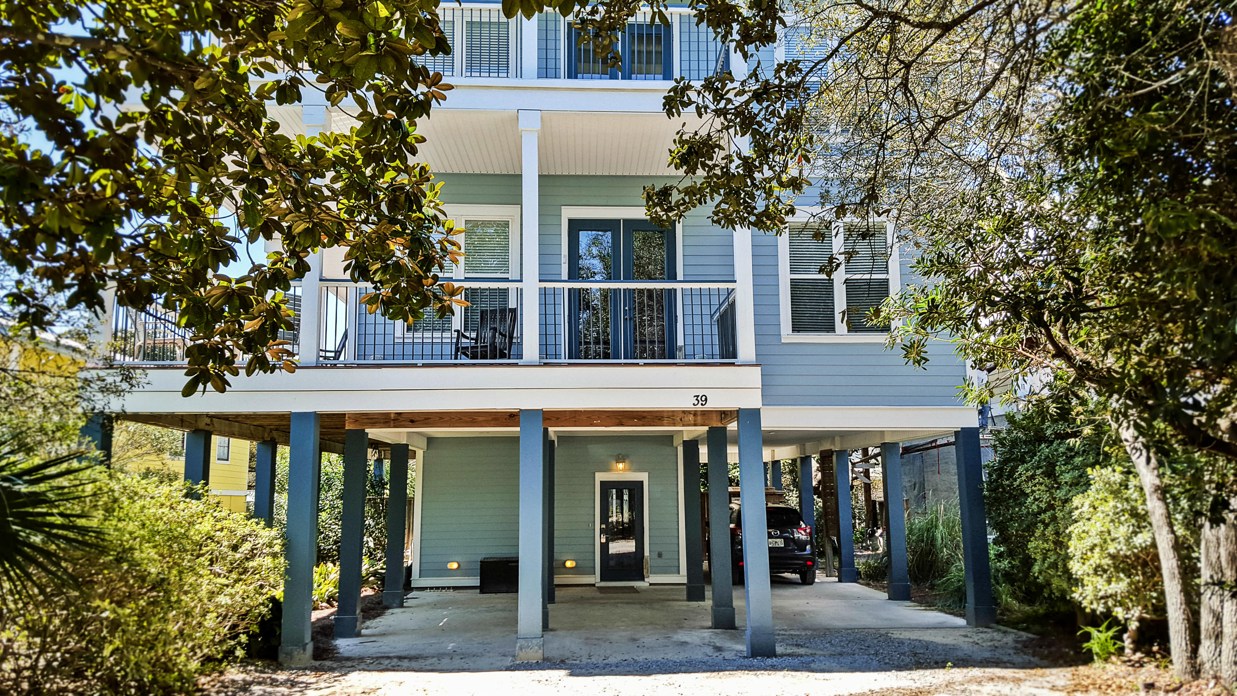 Located 2 blocks east of SEASIDE in quaint Old Seagrove Beach, nestled among oaks & Magnolias. Just in Thyme' offers gorgeous GULF VIEWS from its 2nd & 3rd floor wraparound porches. Catch so many vistas of the Gulf of Mexico. Impressive water views from 7 interior rooms, including 3 upstairs bedrooms, top floor den, as well as from the 2nd floor living & dining rooms. *Home is on 1st block back from the beach. Also, enjoy the private, fenced backyard with heated pool & covered deck - a full bath is within reach. Home accommodates large vacation groups with 2 living areas, a bathroom for every bedroom, & wide open interior and exterior areas. 2014 rental history of $132K & 2015 history of $108K with owner usage during peak weeks. Unbeatable for proximity to Seaside & the Gulf, yet still tucked behind a canopy of trees offering privacy. Dive into Seaside for shopping & dining, come home to Old Seagrove for comfort & quiet. Exterior of home painted within last year & brushed aluminum rails added to both wraparound porches. Pool resurfaced within last 2 years. All measurements approximate & all information deemed reliable, but should be verified by buyer. Seller to do a 1031 tax exchange with no cost to the buyer.