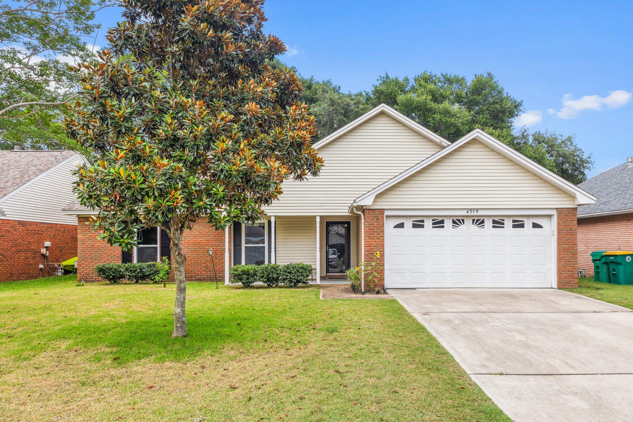 Enjoy this peaceful, quiet neighborhood with no through traffic. Convenient to Bluewater Elementary, grocery stores, restaurants, Eglin AFB and Naval EOD school. This great home features 4 spacious bedrooms and 3 bathrooms. Bright and cheerful kitchen with loads of cabinet and counter space. Master suite is grand with double vanity and designer master closet. Fully fenced backyard for lots of outdoor fun. Owner will consider pets with restrictions. Any pet must be spayed/neutered, housebroken and current on all shots. Requires a non-refundable pet fee. Any person at least 18 years old must apply separately. Tenants required to carry renter's liability insurance. Ice Maker not warranted