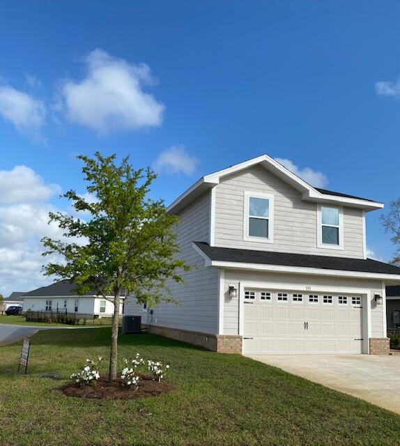 New community of Riverwalk located just 1/4 mile south of Freeport Publix off Hwy 331.  Just a 15 minute drive to South Walton beaches! Popular Craftsman 4 BR/2.5 BA home with Hardiboard siding and brick skirt. Interior features 9' ceilings on first floor, 8' entry doors, and open Den on second floor.  Awesome, huge master walk-in closet. Luxury Cortec Pro Plus vinyl plank flooring in the main living areas and more. Seller pays most closing costs with approved lenders. Community clubhouse and swimming pool are now under construction by developer.