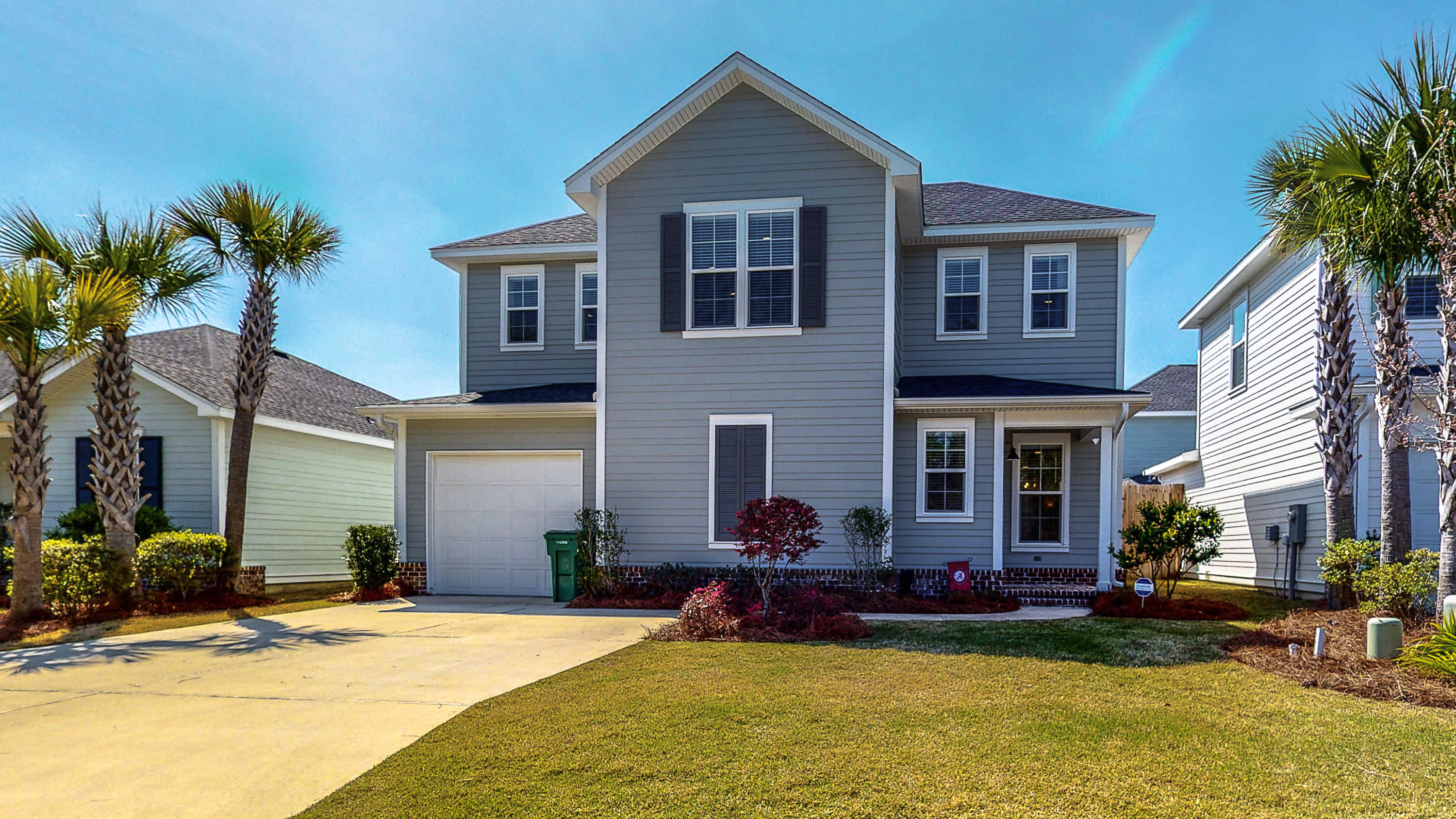 Better than new with $20,000 of upgrades, this charming Huff Homes quality residence is on a premium lot in the lovely Church Street Village community and only 5 minutes from the beach! The tall
entry door opens to reveal over 2000 square feet of living space. Luxury finishes and upgrades include CoreTec luxury vinyl flooring, crown molding, soft close quality cabinetry, designer lighting including kitchen undercounter lighting, recessed ceiling lights and LED's. The kitchen features a beautiful color coordinated backsplash and quartz counters.There is a flexible loft area at the top of the stairs and a private screened brick floored porch with plenty of room to grill, relax and chat with family or friends, or relax and read or watch TV. A fully fenced yard is maintained by the HOA, so no yard work for you on those hot days! With 9 foot ceilings, two HVAC systems, stainless appliances and much more, you will want to see this home soon! 
The Church Street Village neighborhood is highly coveted and a great location. It features a community pool, exercise facility, club room, playground, dog park,and many walking paths.