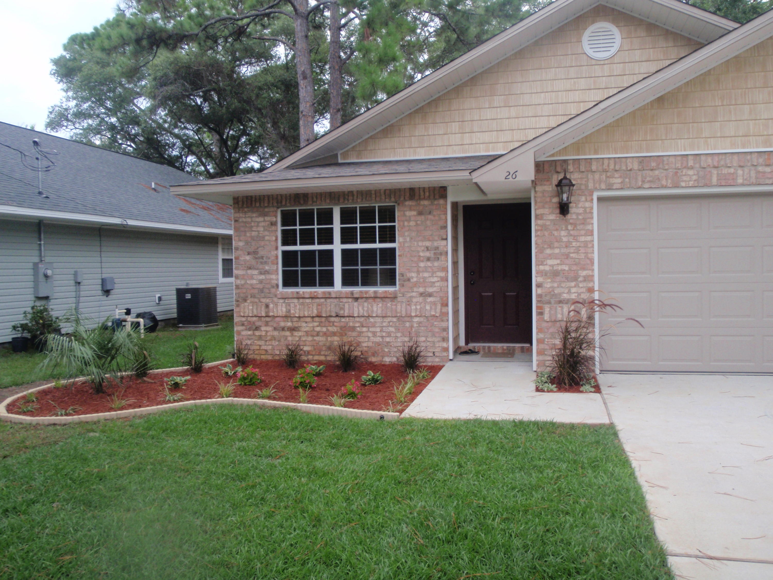**Rent of $1500 reflects $50 military discount. Rent will be $1550 for non-military tenants. Please call co-listing member Amanda Batton to schedule an appointment.
Beautiful 3br/2bath home with open floor plan, spacious backyard and patio area is in a great location a few blocks from the bay. The modern kitchen boasts Sienna Rope Cabinetry w/ crown molding, granite counter tops w/ bull nose edges, stainless steel appliances, a roomy breakfast bar, pantry, and tons of cabinet space with under the counter LED lights. The kitchen openly flows into the living area which has a vaulted ceiling and french doors that open to a covered porch. This home has tile flooring throughout the main living area and bathrooms. The master bedroom includes a walk-in closet and crown molding. See more The master bathroom is conveniently attached to the master bedroom and contains his/her sink and a garden tub/shower combo. The home has two additional bedrooms and a spacious office in the front of the house with french doors which could easily double as a guest room. The backyard is perfect for entertaining with 6ft privacy fenced and paved patio with grill pad. Already landscaped and has a unique and spacious storage shed hidden from view! Yard comes complete with a well sprinkler system on a timer with lawn care included! This home is pet negotiable with approval and deposit.