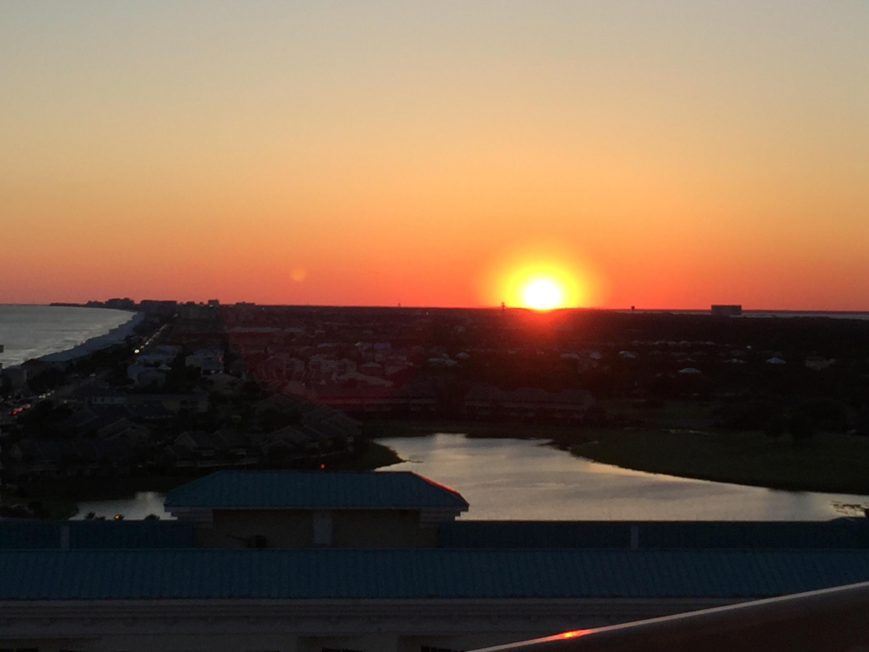 Rarely do these 16th floor, access restricted, Penthouse units become available for purchase, but here is an opportunity to own a 2 bedroom, 2 bath, beautifully updated, and selling fully furnished at Destin Surfside.  It's all been done for you here, and the views are truly spectacular!  Gulf, western coastline, and bay views along with romantic sunsets, all year round, create a true coastal retreat.  The kitchen has new stainless, LG appliances including refrigerator, dishwasher, microwave oven, and smooth cooktop range. Quartz counter tops, natural toned wood cabinetry, a large stainless sink, faucet, and can lighting complete the  updates. The foyer wall has been removed, which opens up the entire unit and both of the bathrooms have also been beautifully updated. No expense was spared The master bath is like a spa retreat with its fabulous new shower, which has a rimless sliding shower door, and coordinating tiled walls and flooring, built-in soap dish, brushed stainless plumbing fixtures, quartz counter tops, natural wood toned cabinetry, white double porcelain sinks, high end lighting fixtures, designer framed mirror, glass shelving, new toilet, tile flooring and a new GE stackable washer and dryer finish the remodel.  The guest bath has also been upgraded similarly.  New wood toned LVP flooring runs throughout the entire unit with tile flooring in the baths for ease of care.  No carpeting here!   All the ceilings have been professionally smoothed and refinished, and there are new, popular solar shades found in the living area and kitchen's floor to ceiling sliding glass doors.  The two bedrooms have new vertical blinds on their floor to ceiling doors, king beds, new bedding, and everything is newly and attractively furnished, decorated and turnkey.  Surfside is a well managed and maintained, CAT 5 storm rated building with an active homeowners association.  Very important is that the beach at Surfside is privately owned by the homeowners association and the property has a skywalk over the scenic road to their beach, from the pool deck, where daily beach sets up are offered free of charge to all the owners, which is very unusual.  There are two heated spas, a swimming pool, kiddie pool, large sun deck and a picnic area all over looking the Gulf.  The pool side Tiki Bar offers snacks and drinks, in season, and there is an on-site full service restaurant delivering room service too.  Enjoy a massage in the day spa, or a style and cut, manicure and pedicure in the salon.  It's a luxury experience at Surfside.  The beach bar offers food and drinks and bonfires and a cook-outs on the beach every Friday night.  Also available is the events ballroom for wedding receptions, parties, and business gatherings.  Convenient is the full service front desk located in the lobby, on-site management and maintenance team, heated and cooled interior corridors, and even two attached parking garages, one for owners and one for their guests, offering ample parking.  A BBQ grilling with picnic area, large fitness center, tennis and pickle ball courts along with basketball and even shuffle board courts too.  And even the owner's pets have a nice area to run and socialize on the grounds.  This unit has been enjoyed as a beach get away by its owners not a rental, but investors take notice, these units are good income producing properties.  Don't miss viewing this one, it will not disappoint...