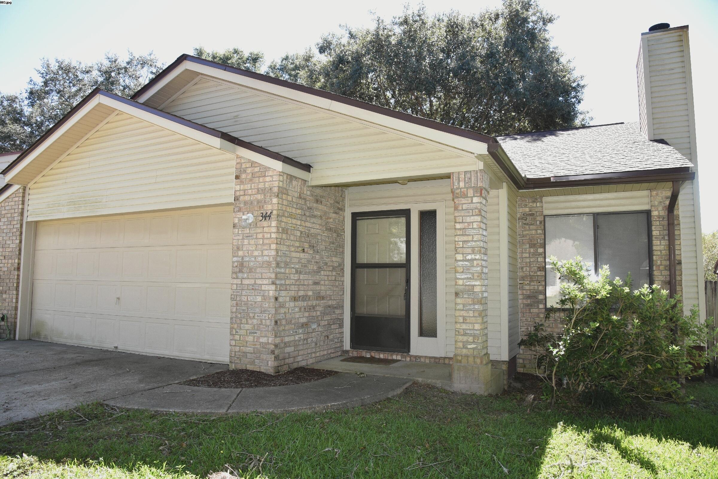 Great location in quiet subdivision. Convenient to college, schools, shops and bases. Open floor plan with plenty of elbow room. Living/Dining area features vaulted ceilings. Large eat in kitchen with lots of storage space. Spacious Master bedroom with master bath & walk in closet. Enjoy sipping coffee on the screened in sun room directly of the kitchen. Fenced backyard and sprinkler system. NON SMOKING UNIT. NO PETS. Any person 18 years old or older must apply separately. Tenants required to carry renter's liability insurance. Fireplace is NOT available for use. Ice Maker not warranted